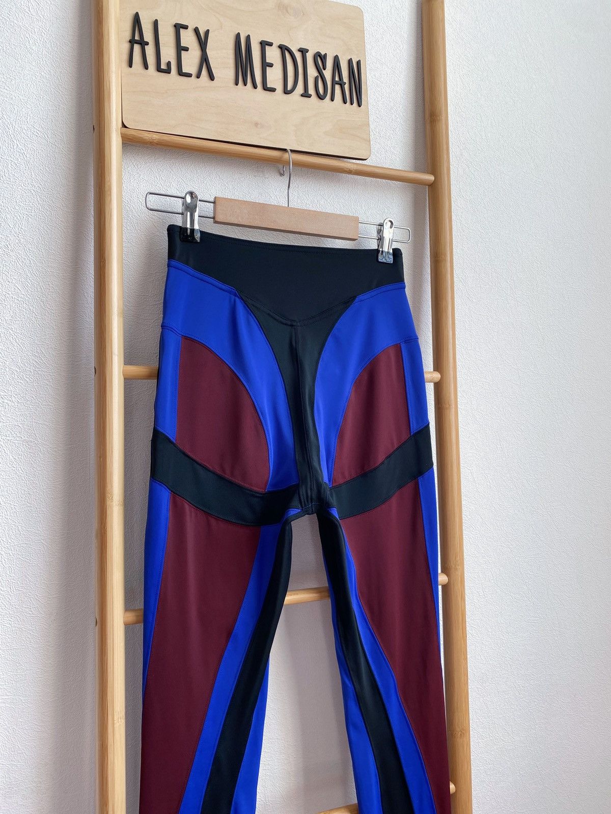 Mugler Mugler x H&M Spiral-Paneled Jersey Leggings Size 27" / US 4 / IT 40 - 15 Thumbnail