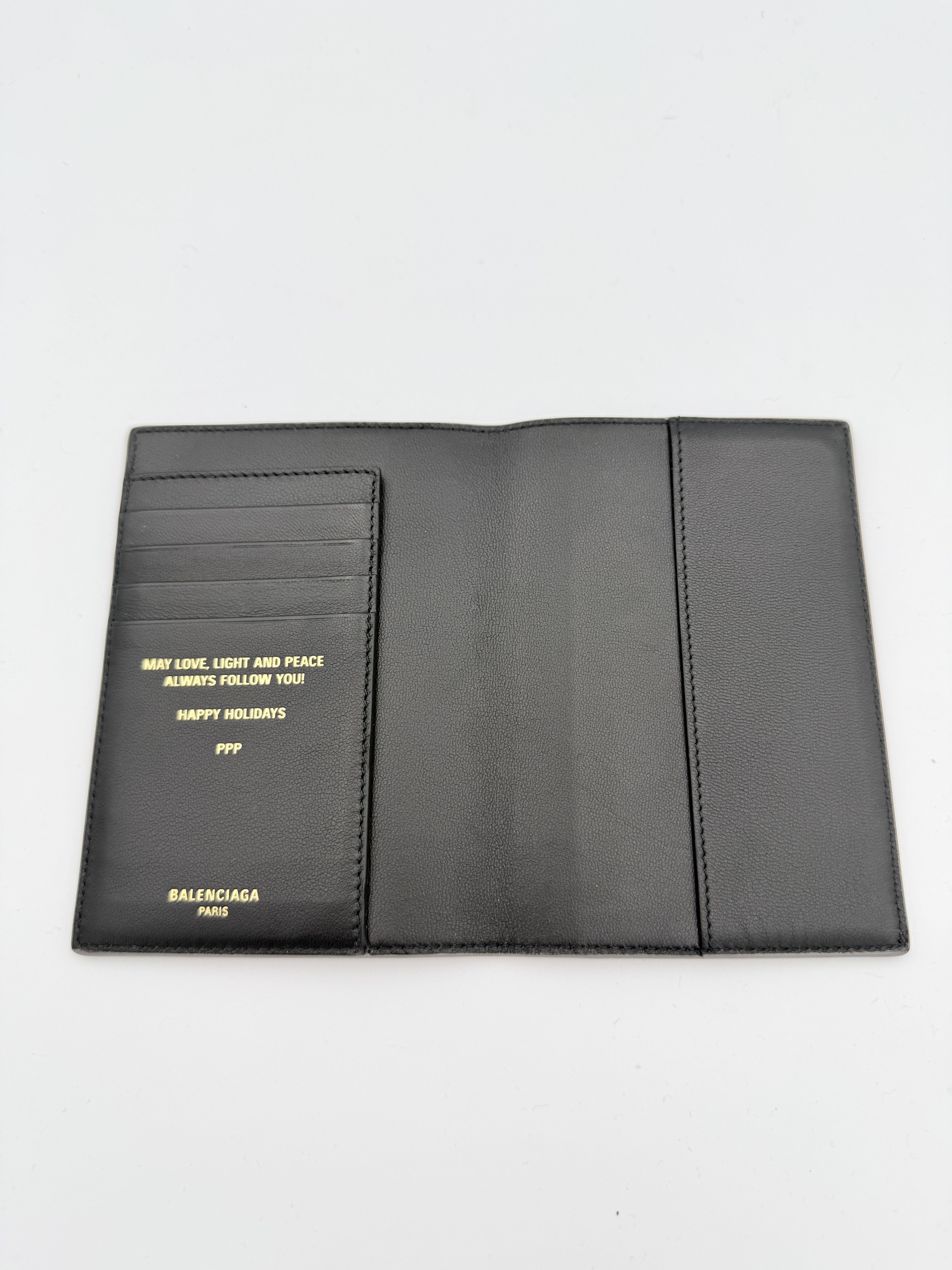 Balenciaga Balenciaga F&F Leather Wallet Passport Holder Grey Size ONE SIZE - 2 Thumbnail