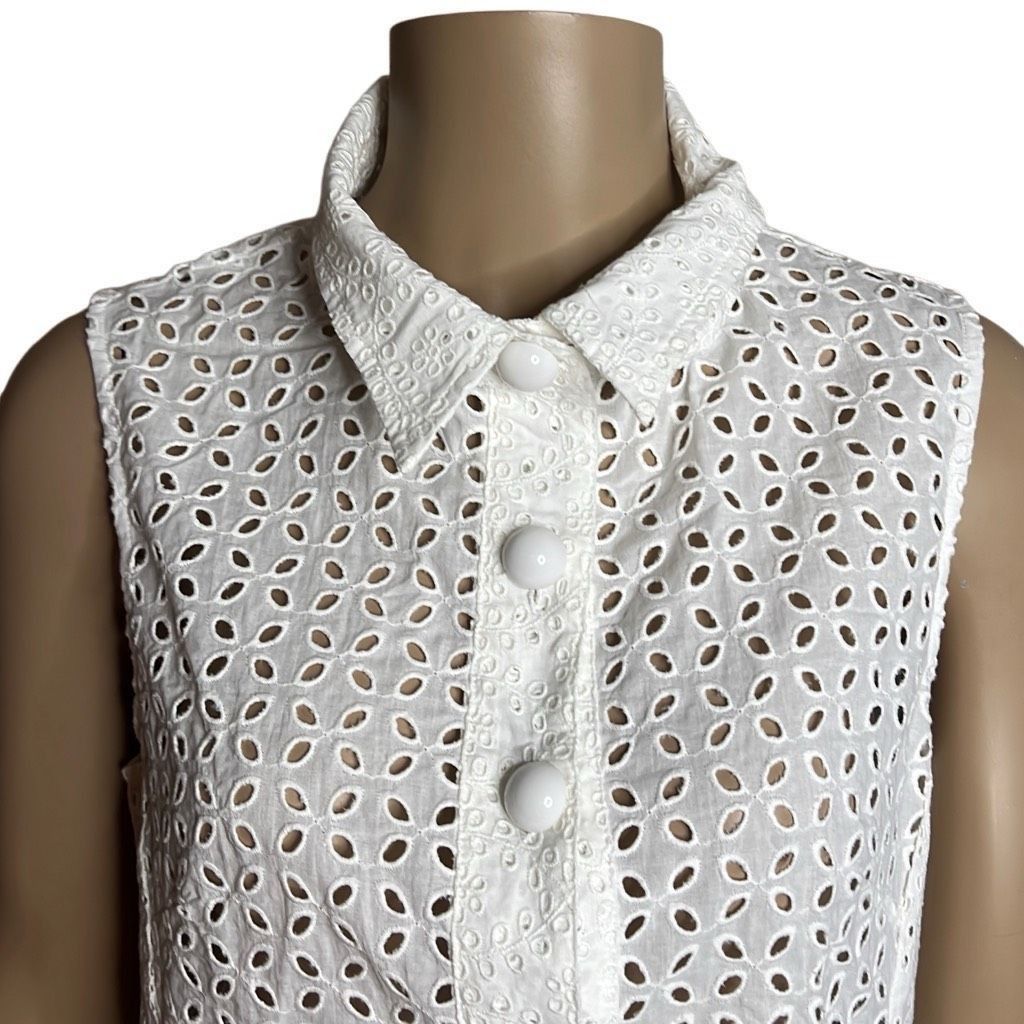 Other Nanette Lepore Ooh La La Eyelet Shirt Cover Up Dress NWT S (002) Size S / US 4 / IT 40 - 6 Thumbnail