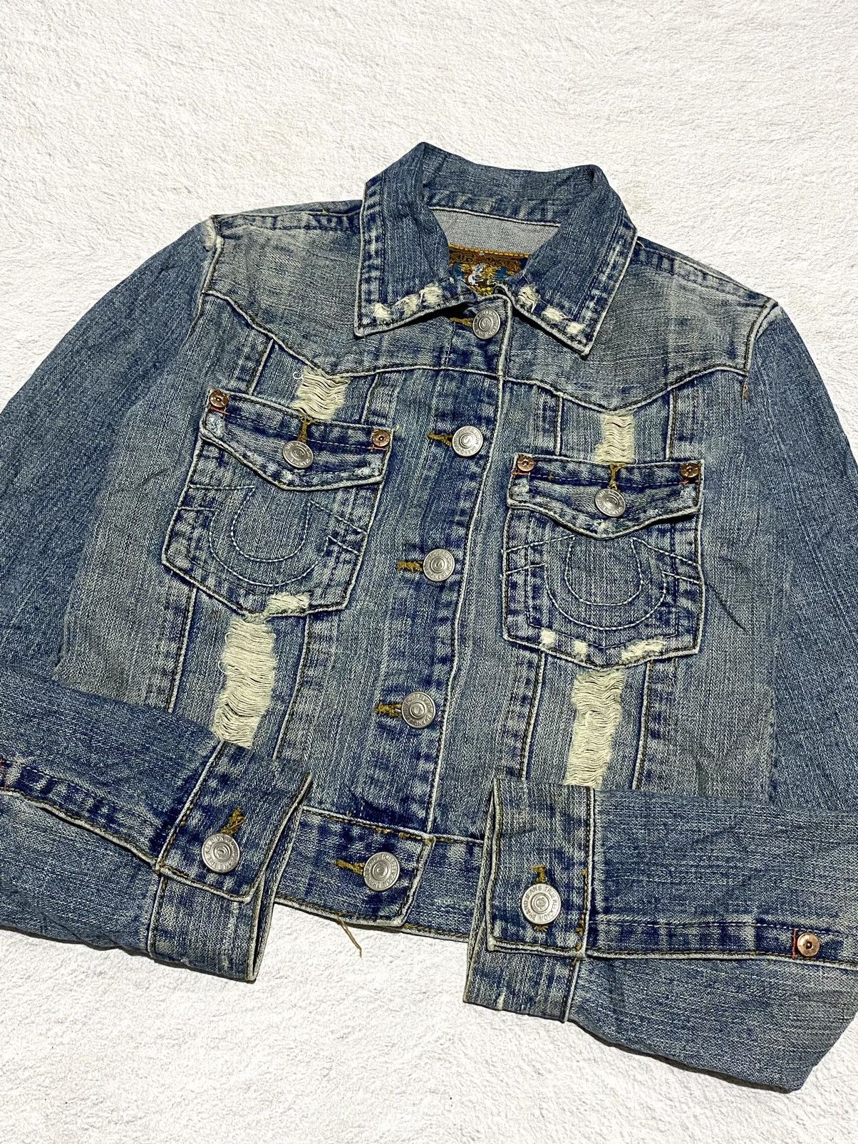 True Religion 🔥SALE🔥 True Religion Denim Jacket Size M / US 6-8 / IT 42-44 - 2 Thumbnail