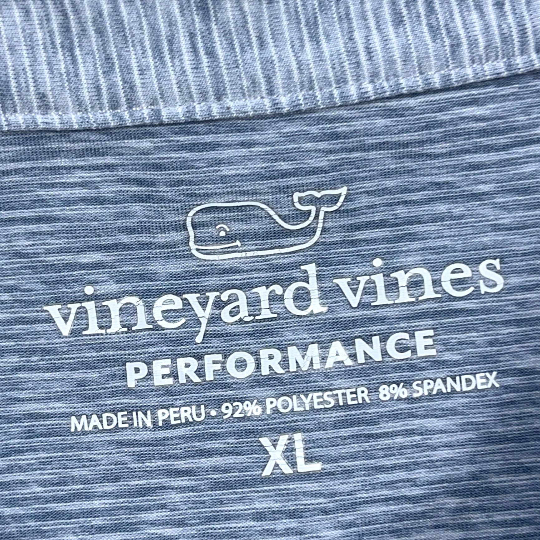 Vineyard Vines Vineyard Vines Polo Shirt Men XL Gray Performance Wicking Golf Whale STAIN Size US XL / EU 56 / 4 - 3 Thumbnail