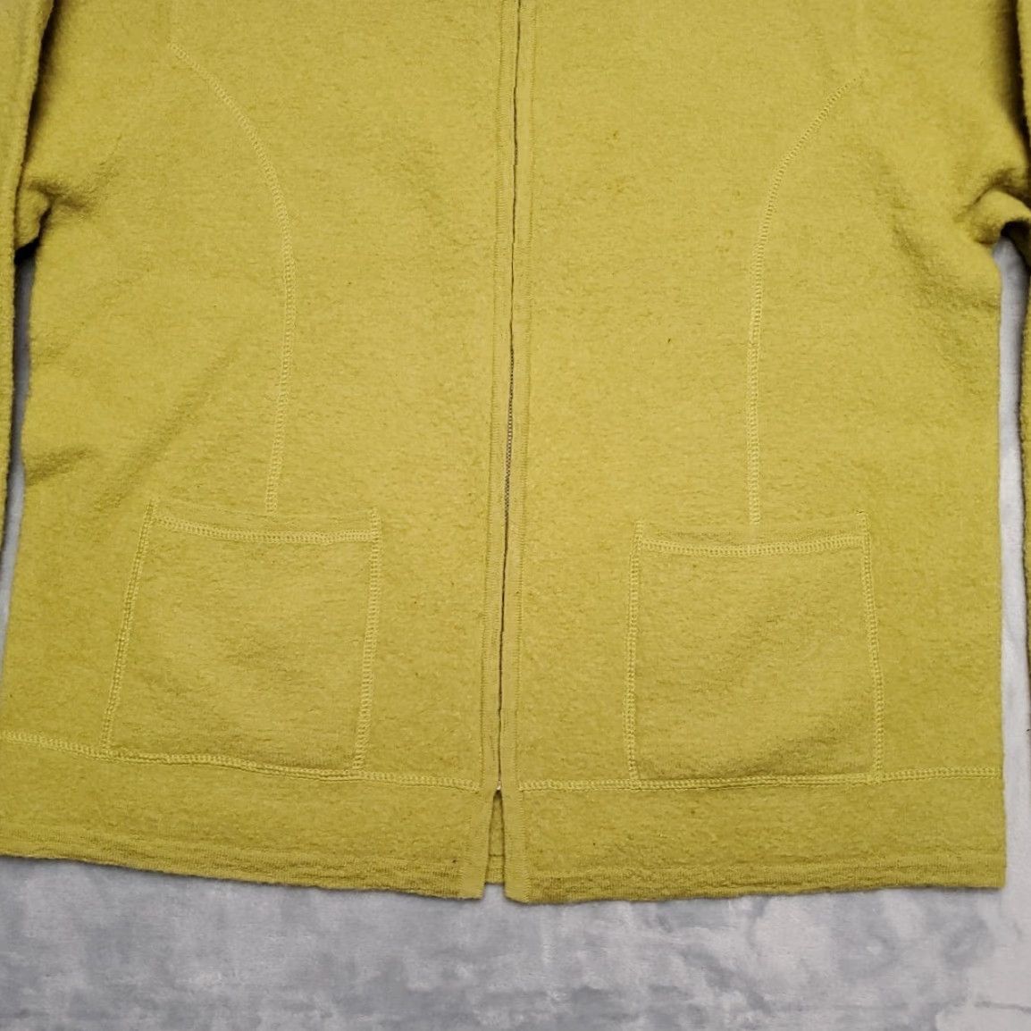 Vintage VINTAGE Studio Works Wool Cardigan Womens M Green 100% Wool Full Zip Australia Knitted Pockets Casual Womens Size M / US 6-8 / IT 42-44 - 2 Thumbnail