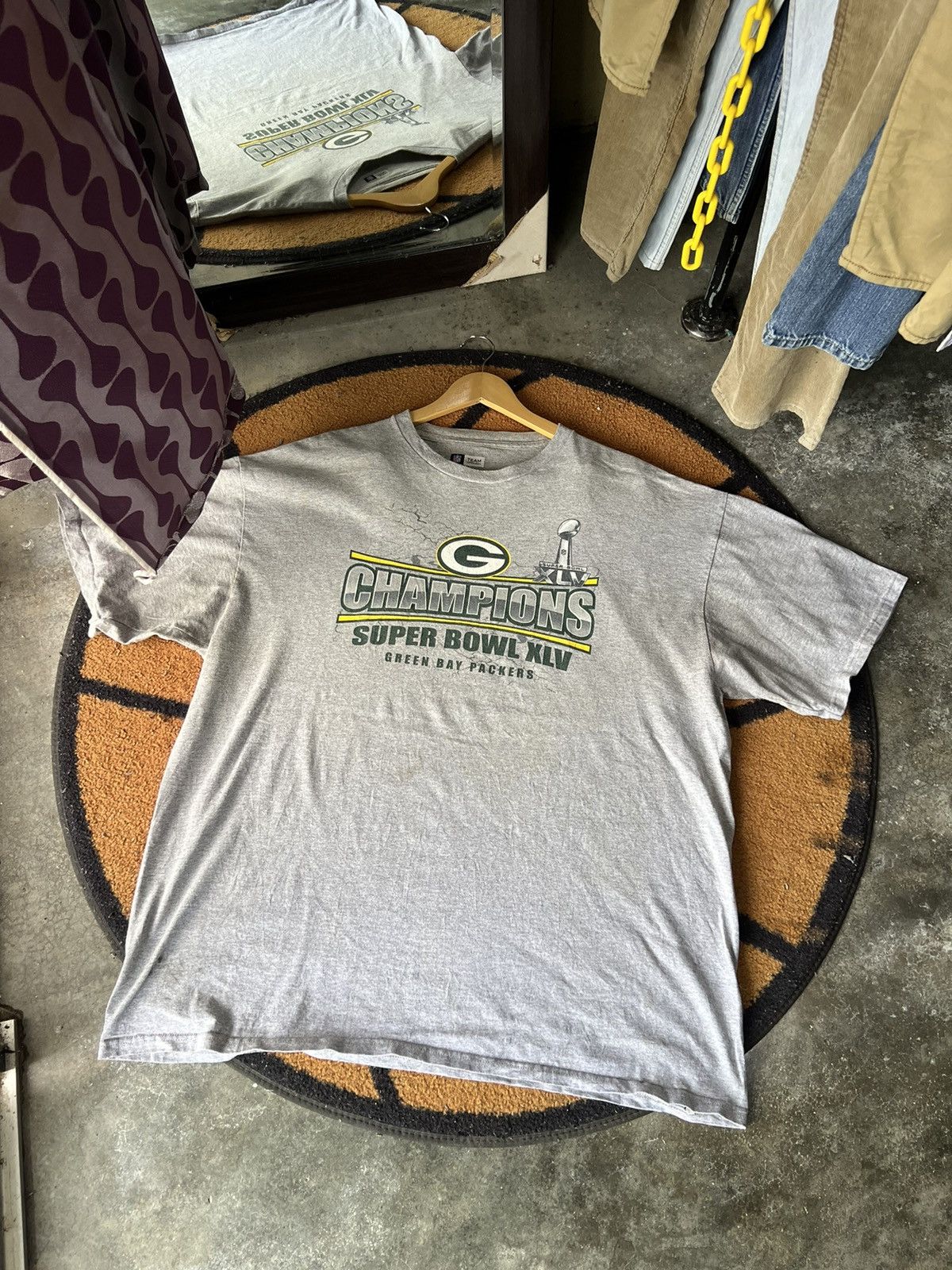 NFL 🔥NFL Green Bay Packers Champion Super Bowl XLV Size US XXL / EU 58 / 5 - 2 Thumbnail