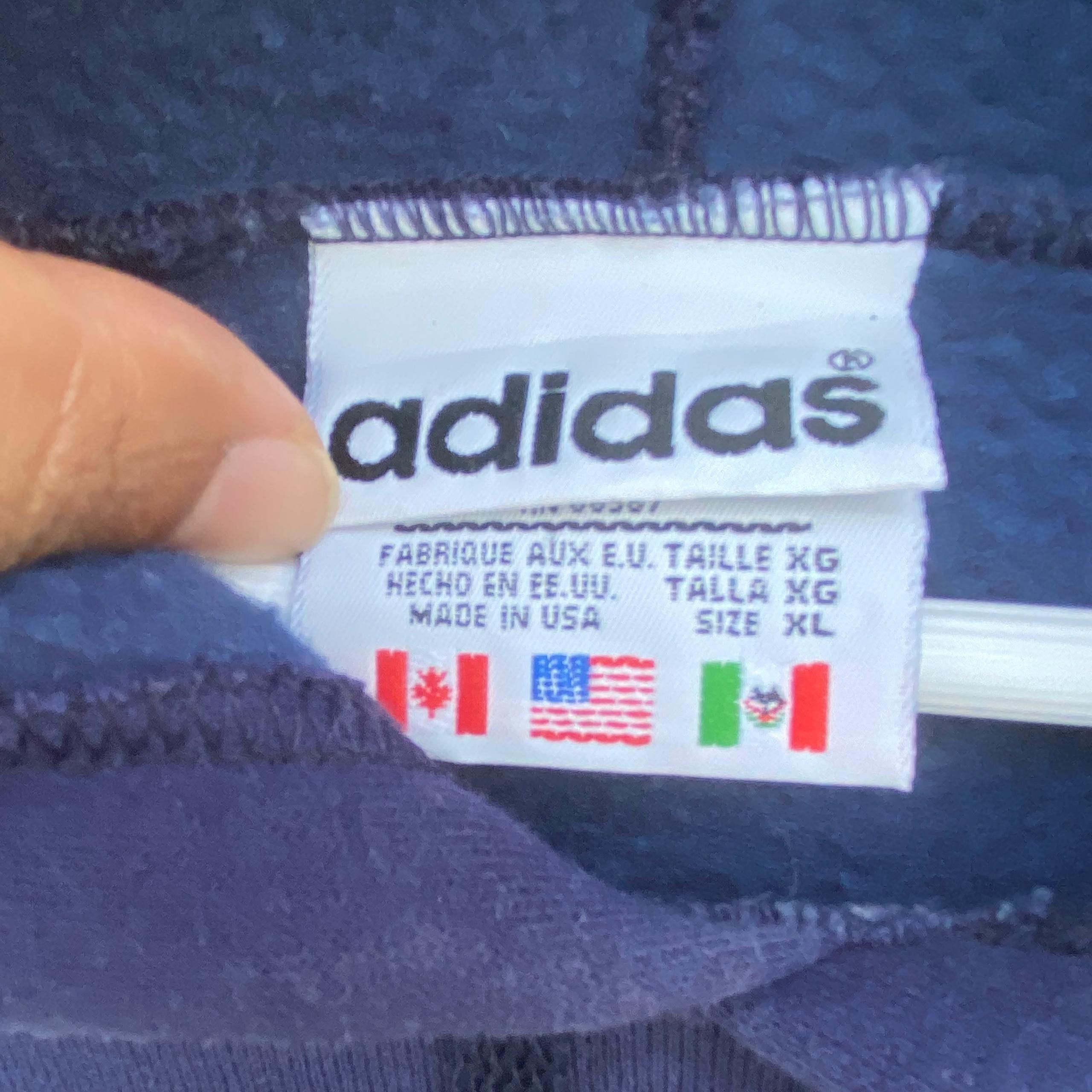 Adidas Vintage 90s Adidas Equipment Hoodies Size US XL / EU 56 / 4 - 7 Thumbnail