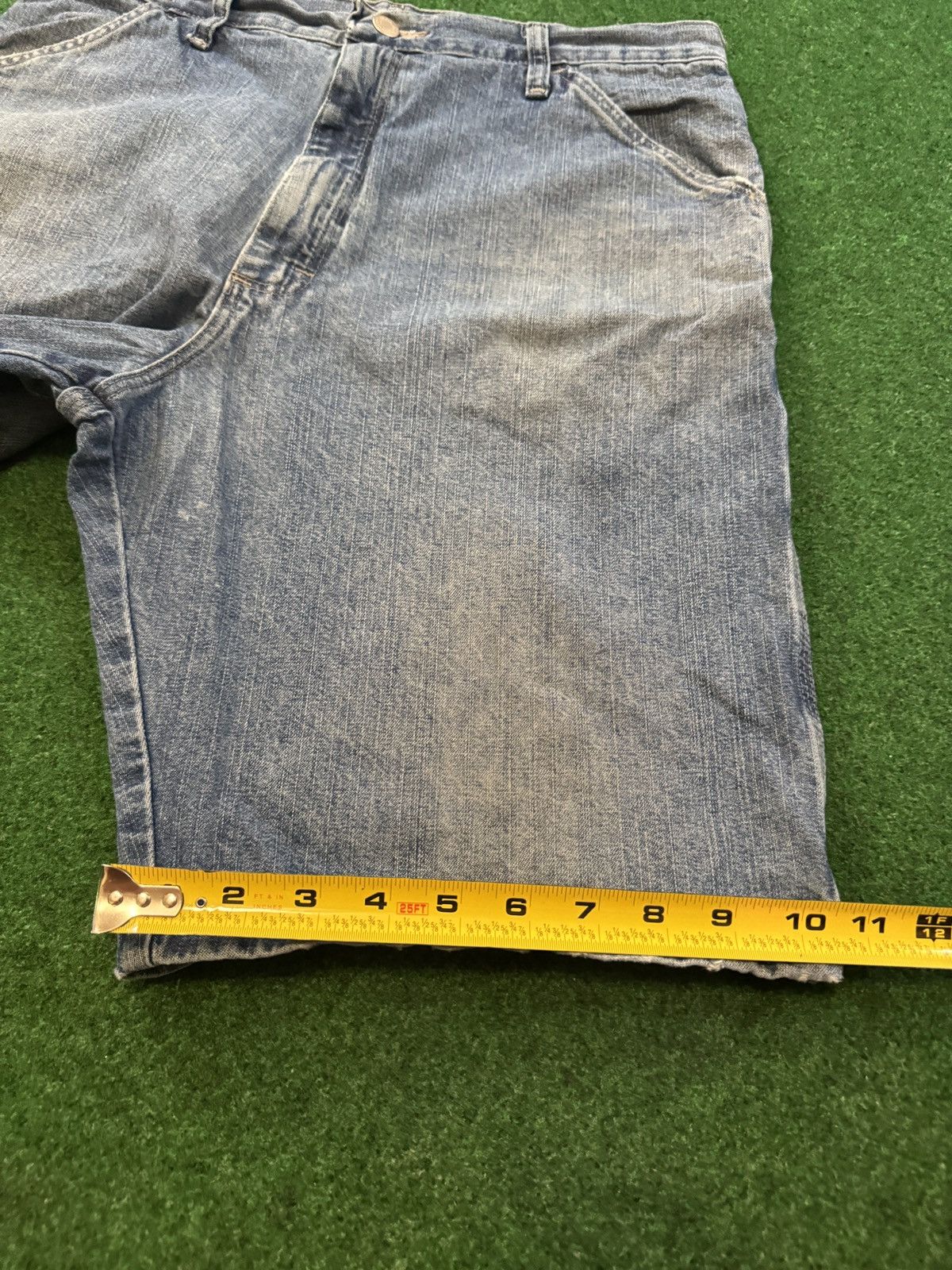 Wrangler Y2K Carpenter Baggy Light Wash Jorts Skater Denim Shorts Size US 34 / EU 50 - 6 Thumbnail