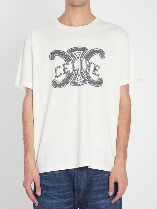 Celine CELINE Men T-Shirts RX0BO671Q WHITE Size US XL / EU 56 / 4 - 1 Thumbnail