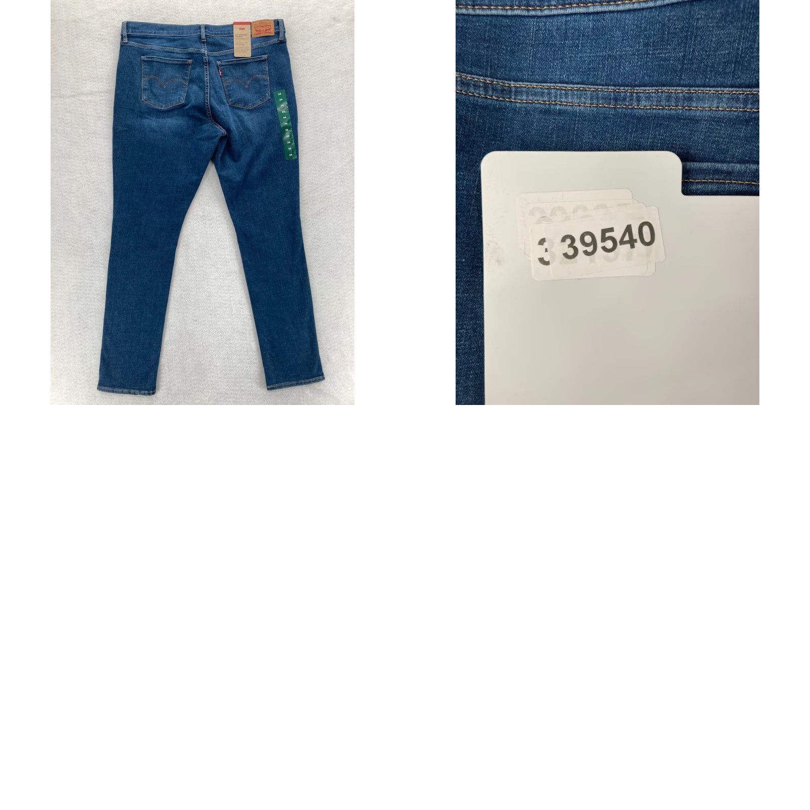 Levi's Levi's 311 Shaping Skinny Jeans Women's 34 Medium Wash Blue Stretch Denim Pants Jeans Size 24" / US 00 / IT 34 - 10 Thumbnail