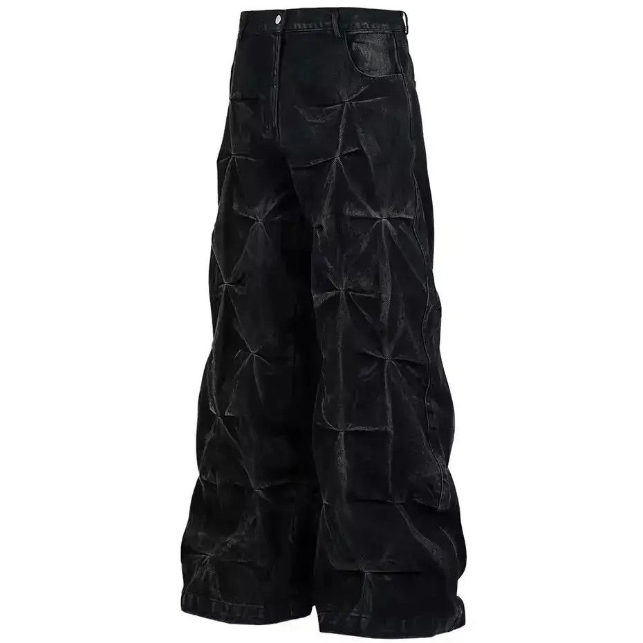 Japanese Brand Baggy Pleated Hip Hop Loose Street Style Jeans Trousers Size US 34 / EU 50 - 1 Thumbnail