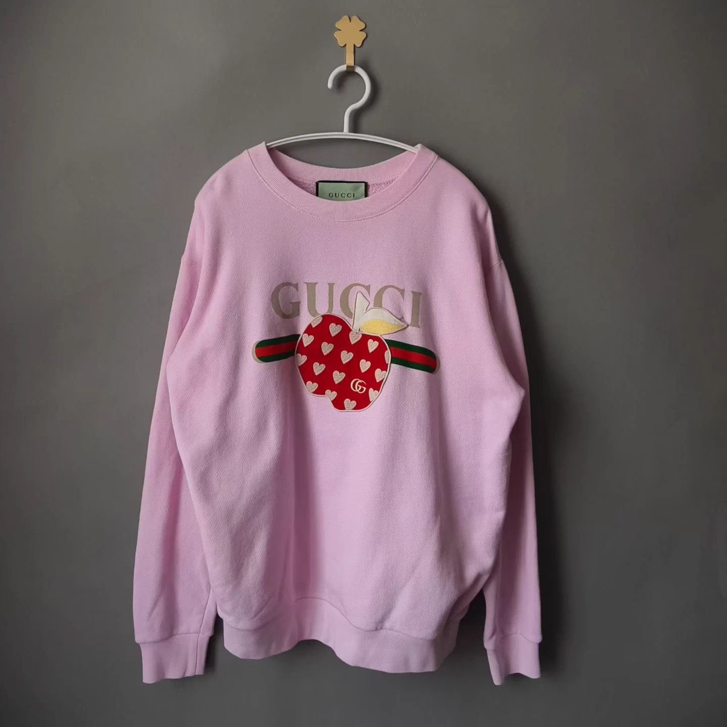 Gucci Gucci Strawberry Pink Sweatshirt XXS Size XXS / US 00 / IT 34 - 1 Thumbnail