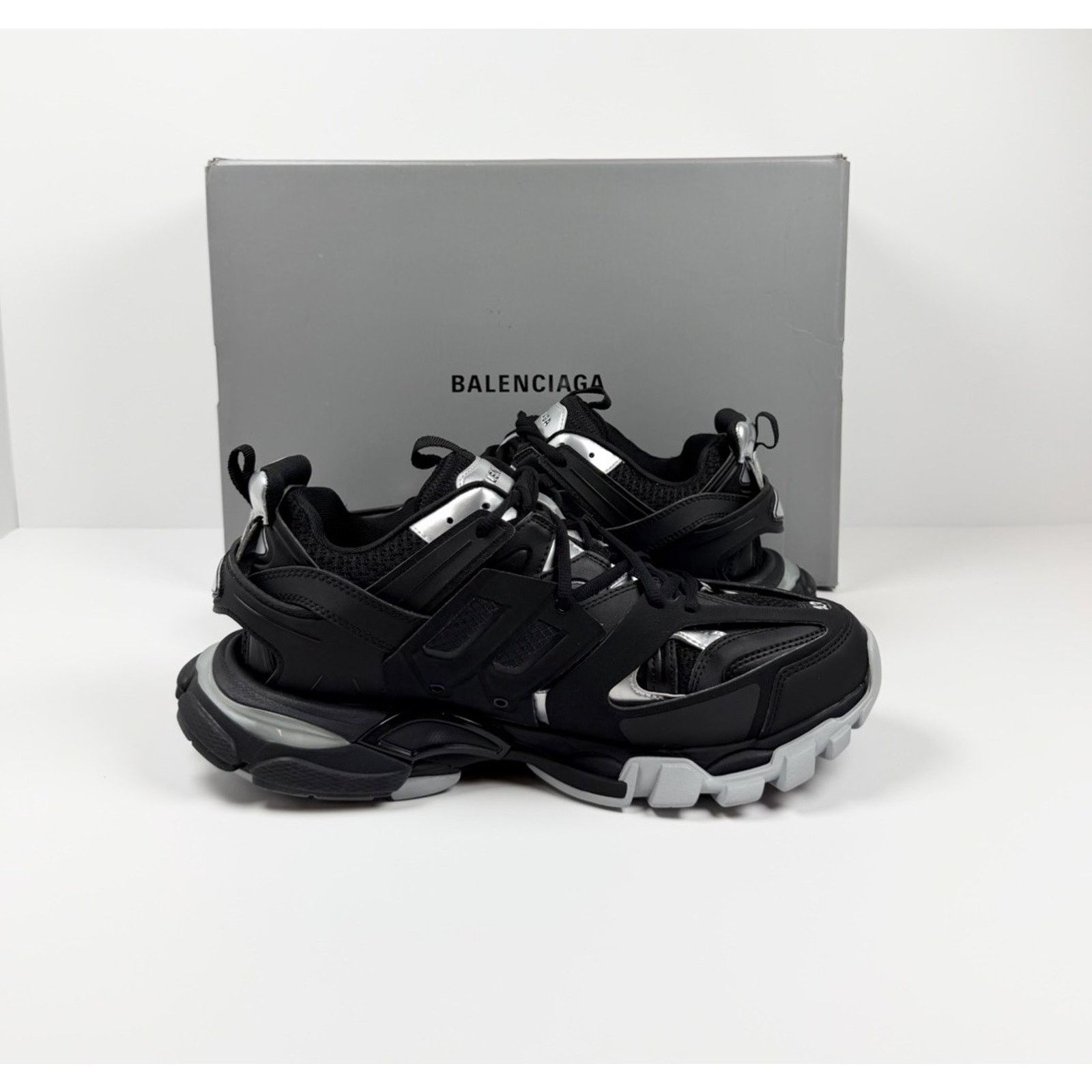 Balenciaga Size 43EU/10US - Balenciaga Track Black Silver NEW Size US 10 / EU 43 - 5 Thumbnail