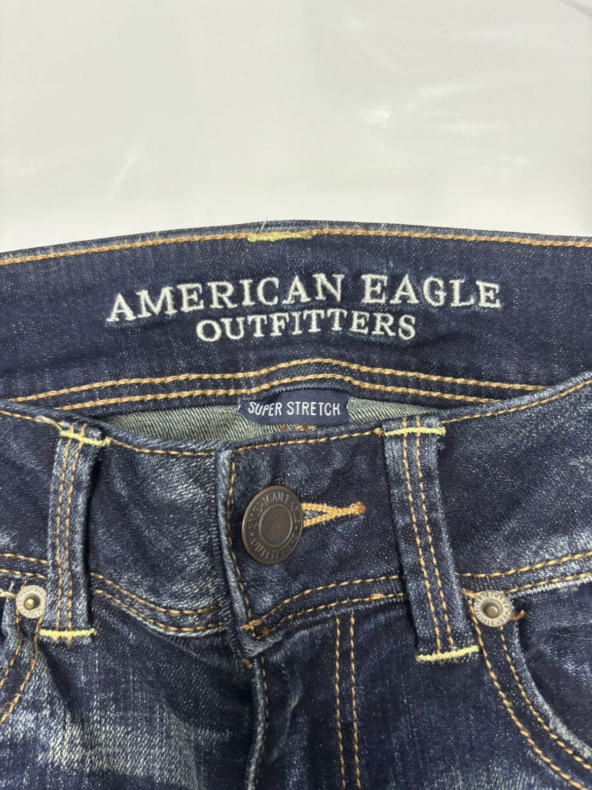 If Six Was Nine × Le Grande Bleu (L.G.B.) Flare Jeans Bootcut American Eagle Distressed Denim Jeans Size 26" / US 2 / IT 38 - 9 Thumbnail