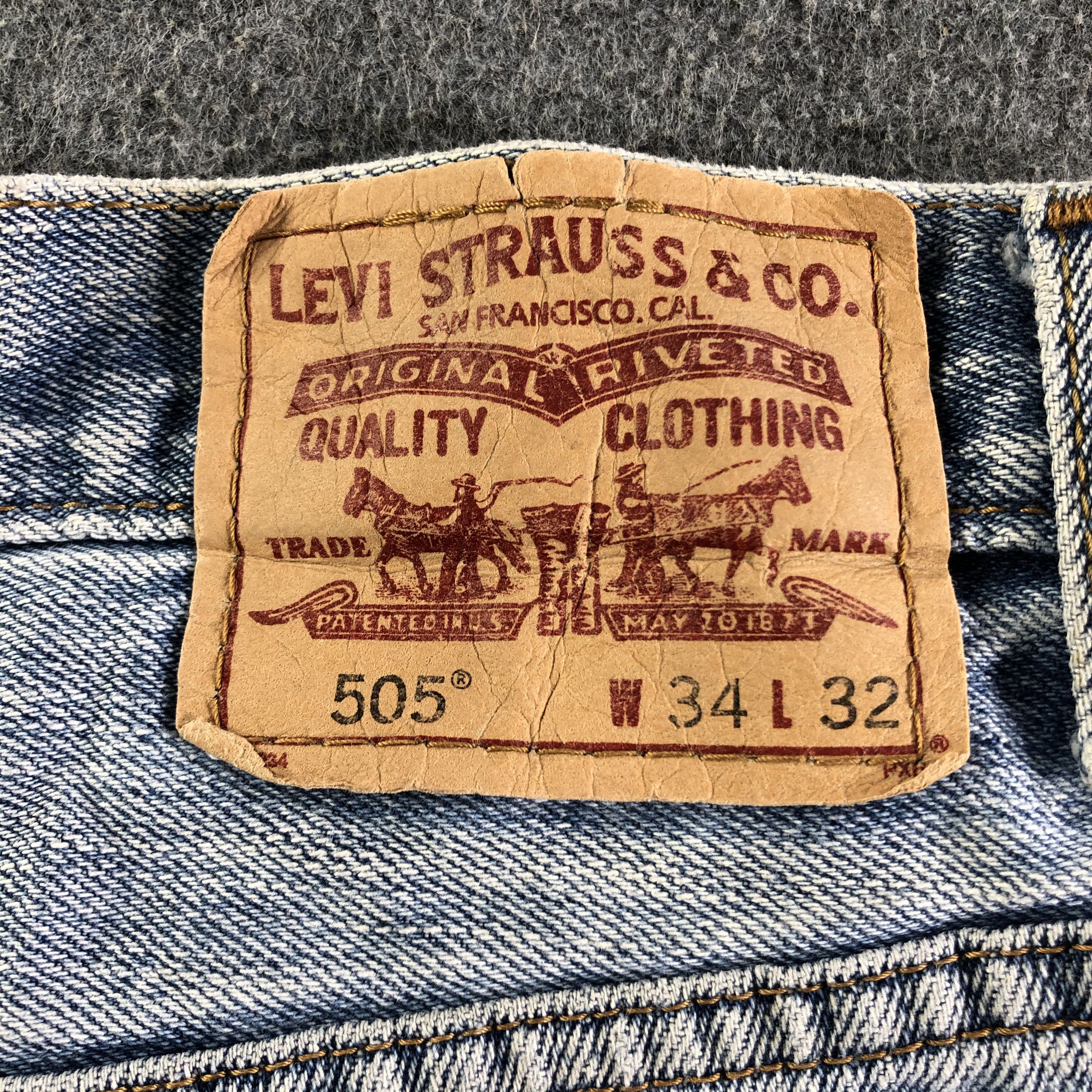 Levi's Vintage Light Wash Levis 505 Jeans-J3200 Size US 34 / EU 50 - 5 Thumbnail