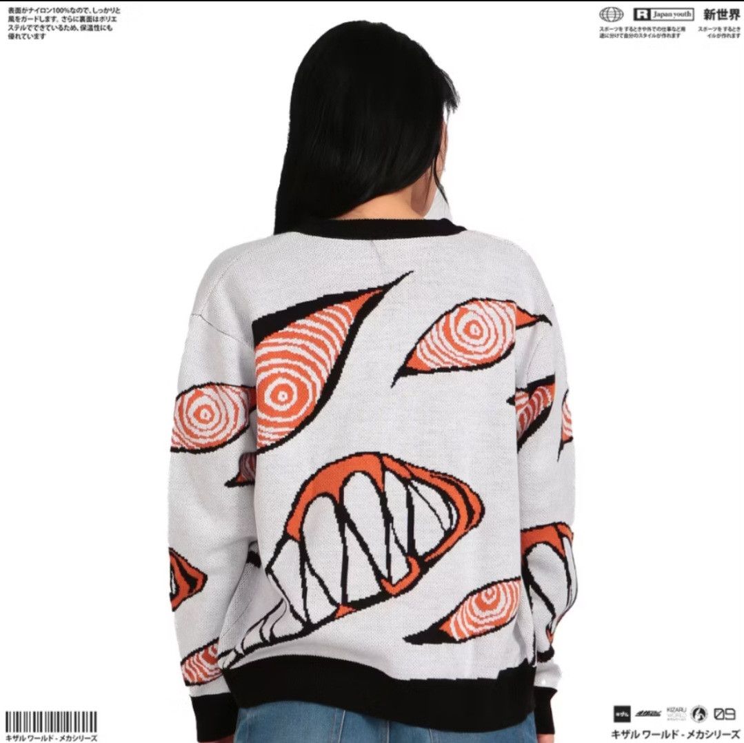 Japanese Brand Wolfgang eyes grey colour knitwear cardigan Size US S / EU 44-46 / 1 - 6 Thumbnail