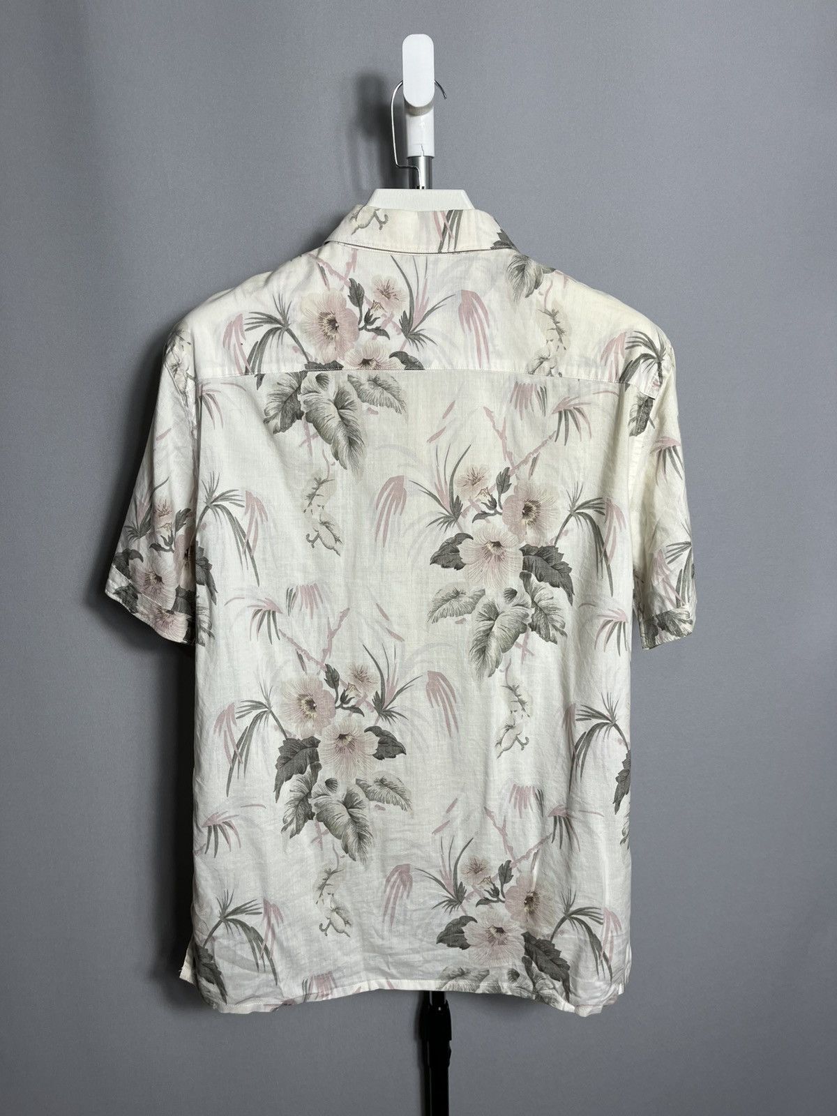 Allsaints Allsaints Mawsim Shirt Flowers Short Sleeve Viscose Mens Size US M / EU 48-50 / 2 - 7 Thumbnail