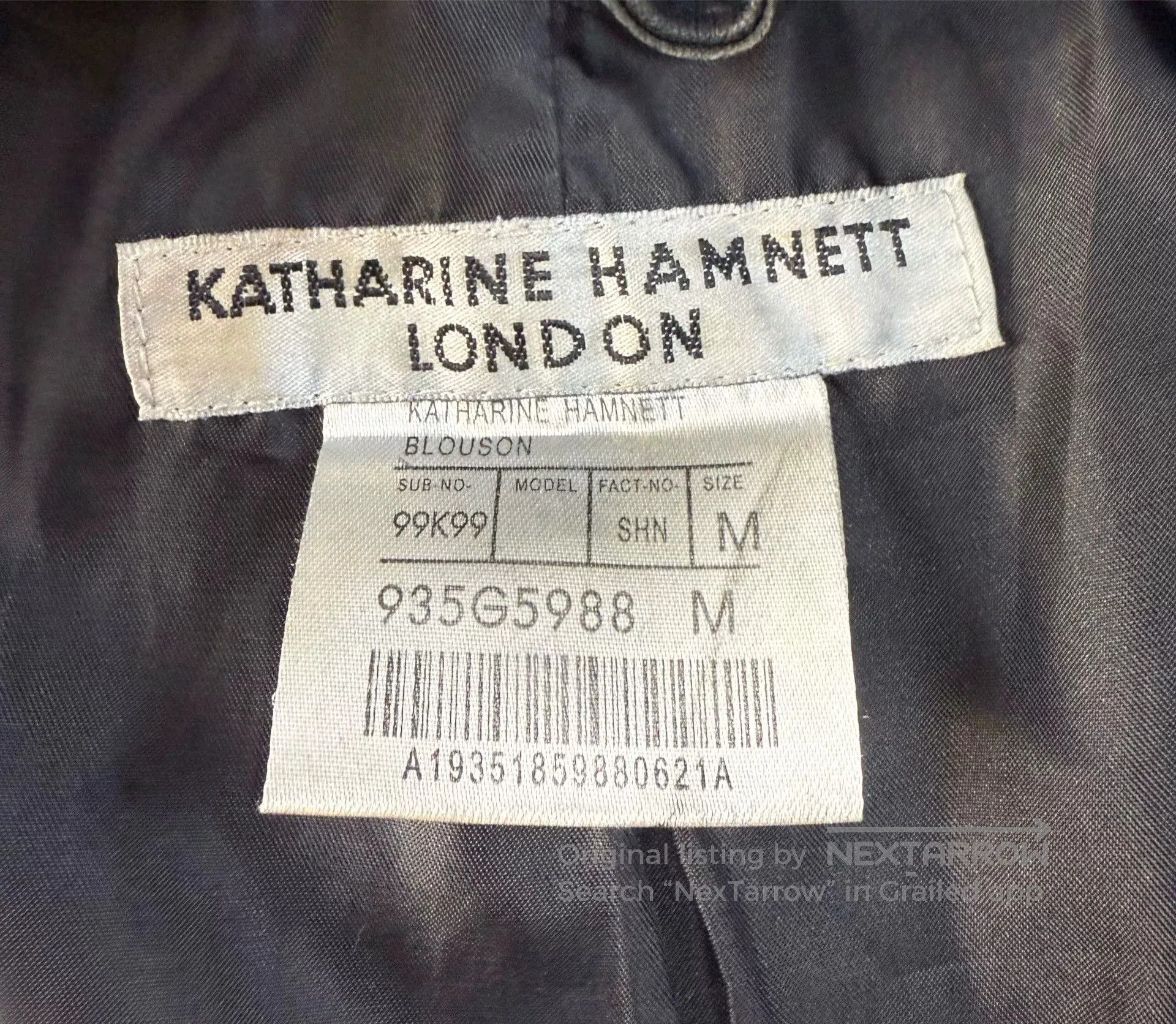 Katharine Hamnett London Katharine Hamnett London Men's Leather Jacket. Size US M / EU 48-50 / 2 - 4 Thumbnail