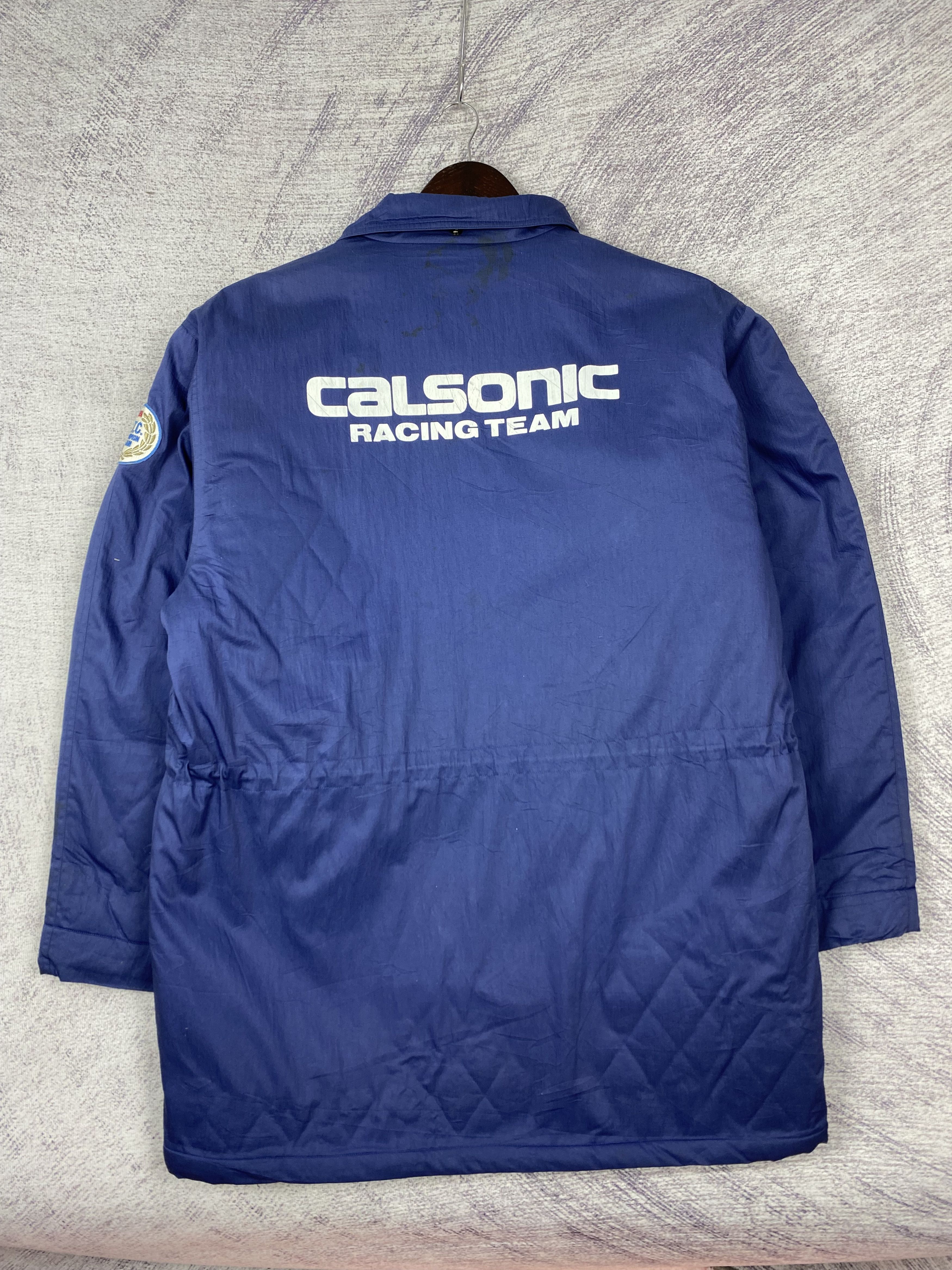 Japanese Brand Vintage Calsonic Racing Team Blue Workwear Jacket Size US L / EU 52-54 / 3 - 7 Thumbnail