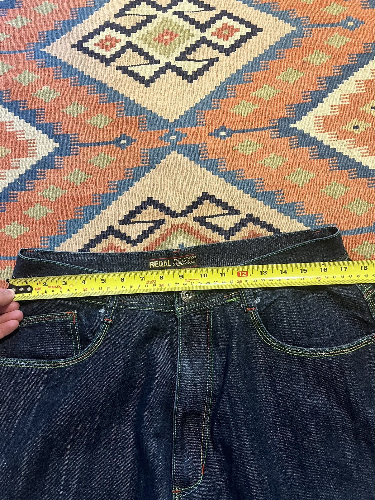 Vintage Vintage Y2K JNCO style wide leg baggy denim embroidered RARE Size US 36 / EU 52 - 5 Thumbnail