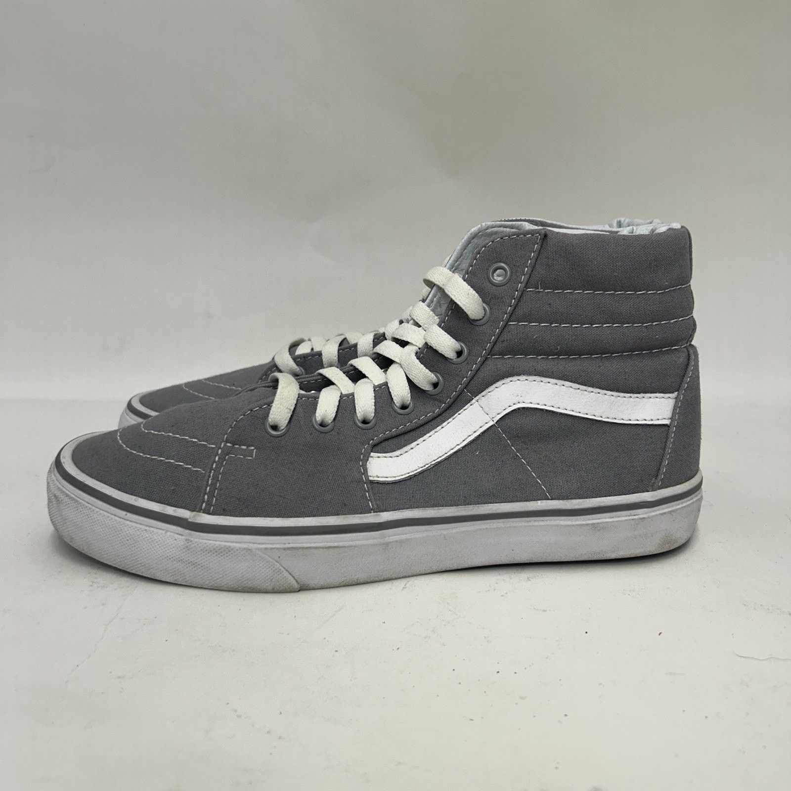 Vans Vans Sk8-Hi Old School High-Top Canvas “Grey White” Size US 10 / EU 43 - 6 Thumbnail