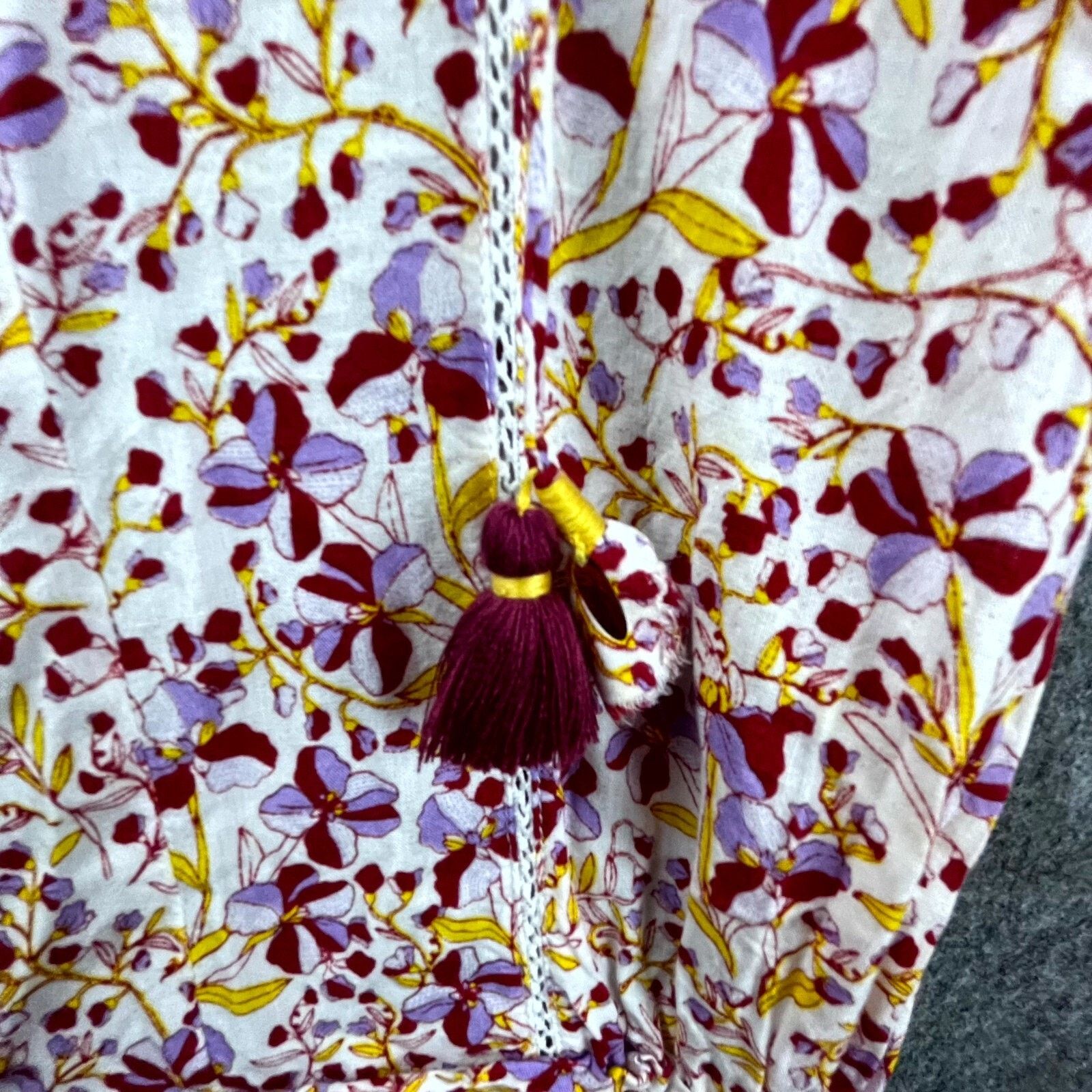 Poupette St Barth Poupette St Barth Clara Dress Small Purple Ruffle Smocked Size S / US 4 / IT 40 - 3 Thumbnail