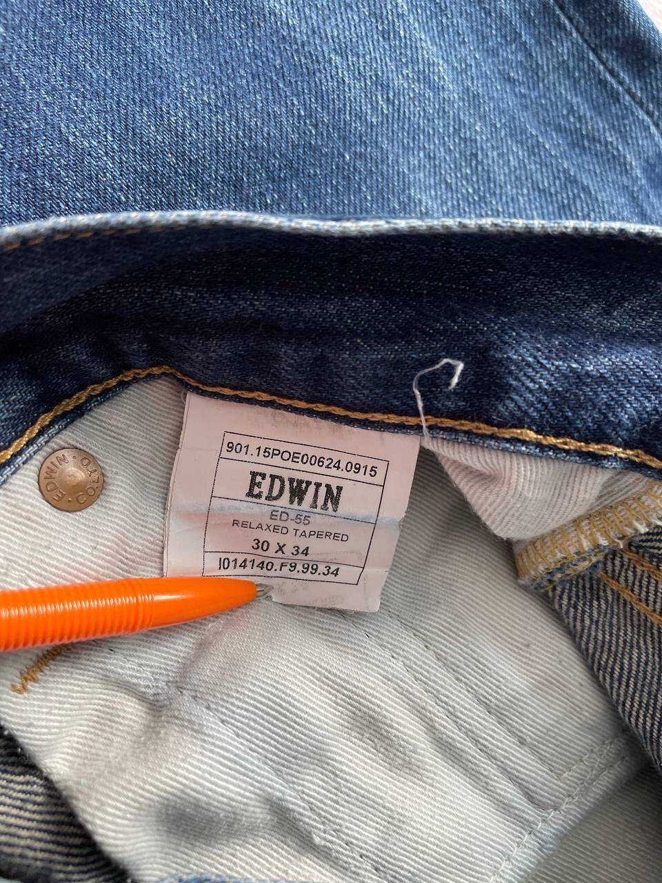 Edwin × Japanese Brand × Vintage Vintage Edwin Japanese Tokyo Blue Denim Pants Y2K Rare Item Size US 30 / EU 46 - 10 Thumbnail