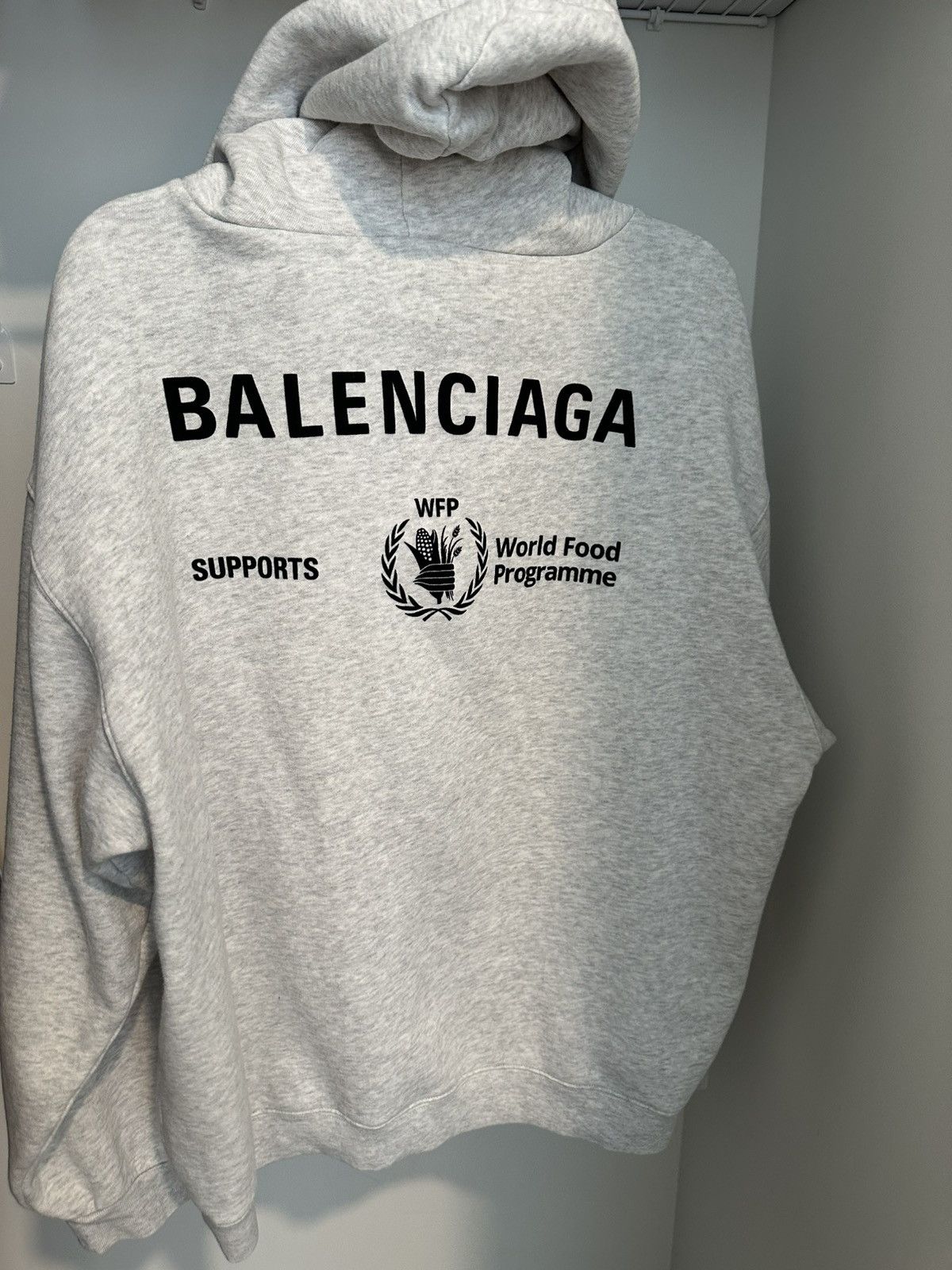 Balenciaga Balenciaga Grey WFP Hoodie Size US L / EU 52-54 / 3 - 2 Thumbnail