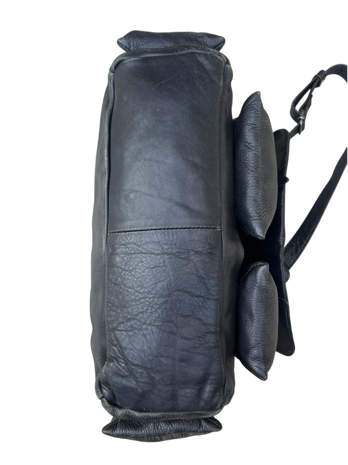 Leather Vintage ROSSI Florence Italy Faded Patina Cargo Sling Bag Size ONE SIZE - 11 Thumbnail