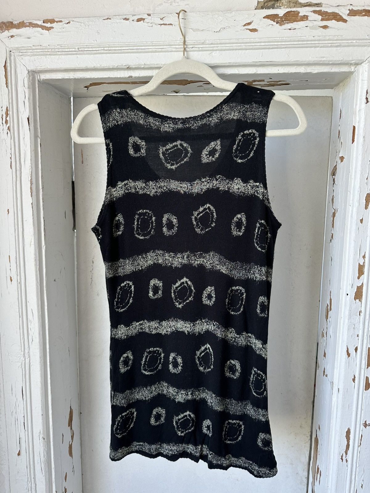 If Six Was Nine × Japanese Brand × Vintage Vintage Black Spotted Top Size M / US 6-8 / IT 42-44 - 6 Thumbnail