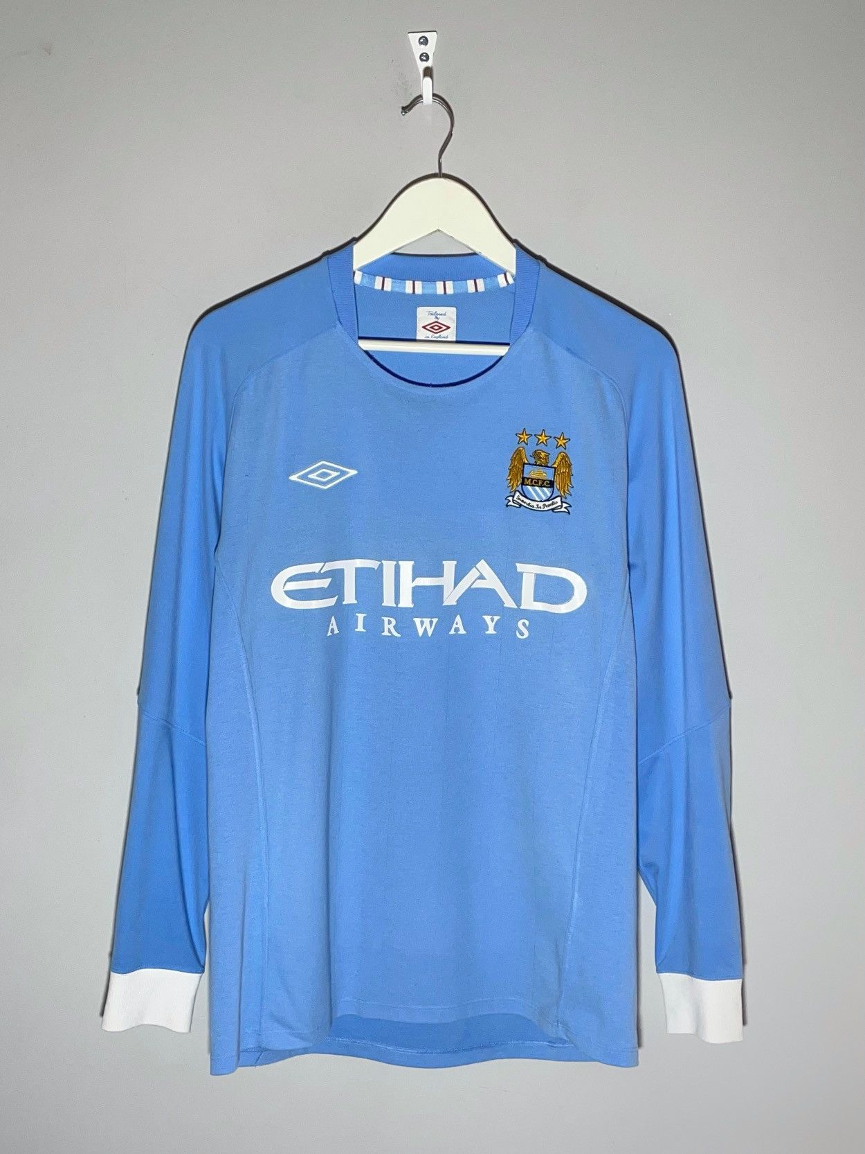 Umbro × Vintage #21 David Silva Manchester City Umbro 2010/11 Long Sleeve Size US M / EU 48-50 / 2 - 2 Thumbnail