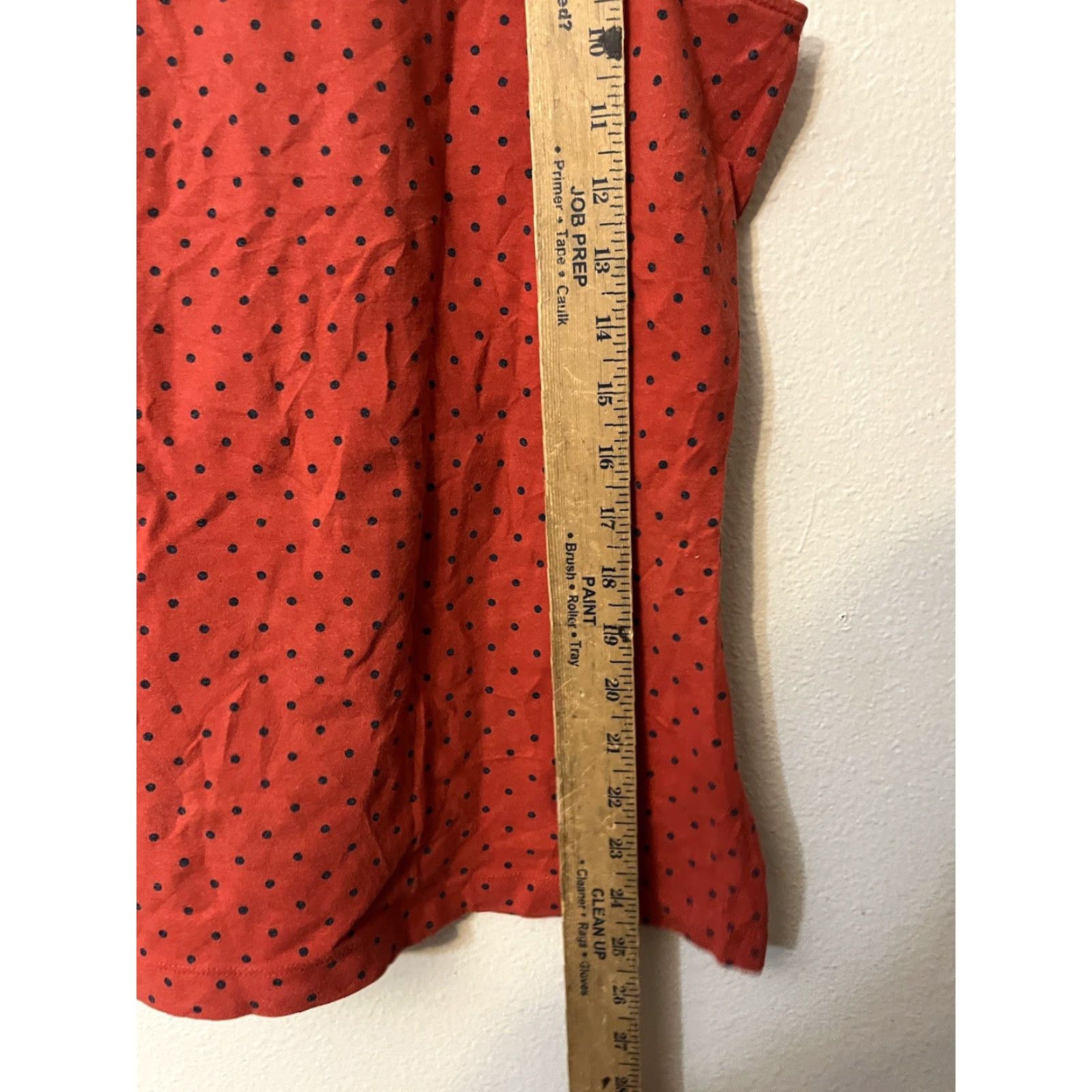 Vintage LL Bean Womens Tank Top L Orange Polka Dot Cotton Blend Sleeveless Shirt Size L / US 10 / IT 46 - 4 Thumbnail