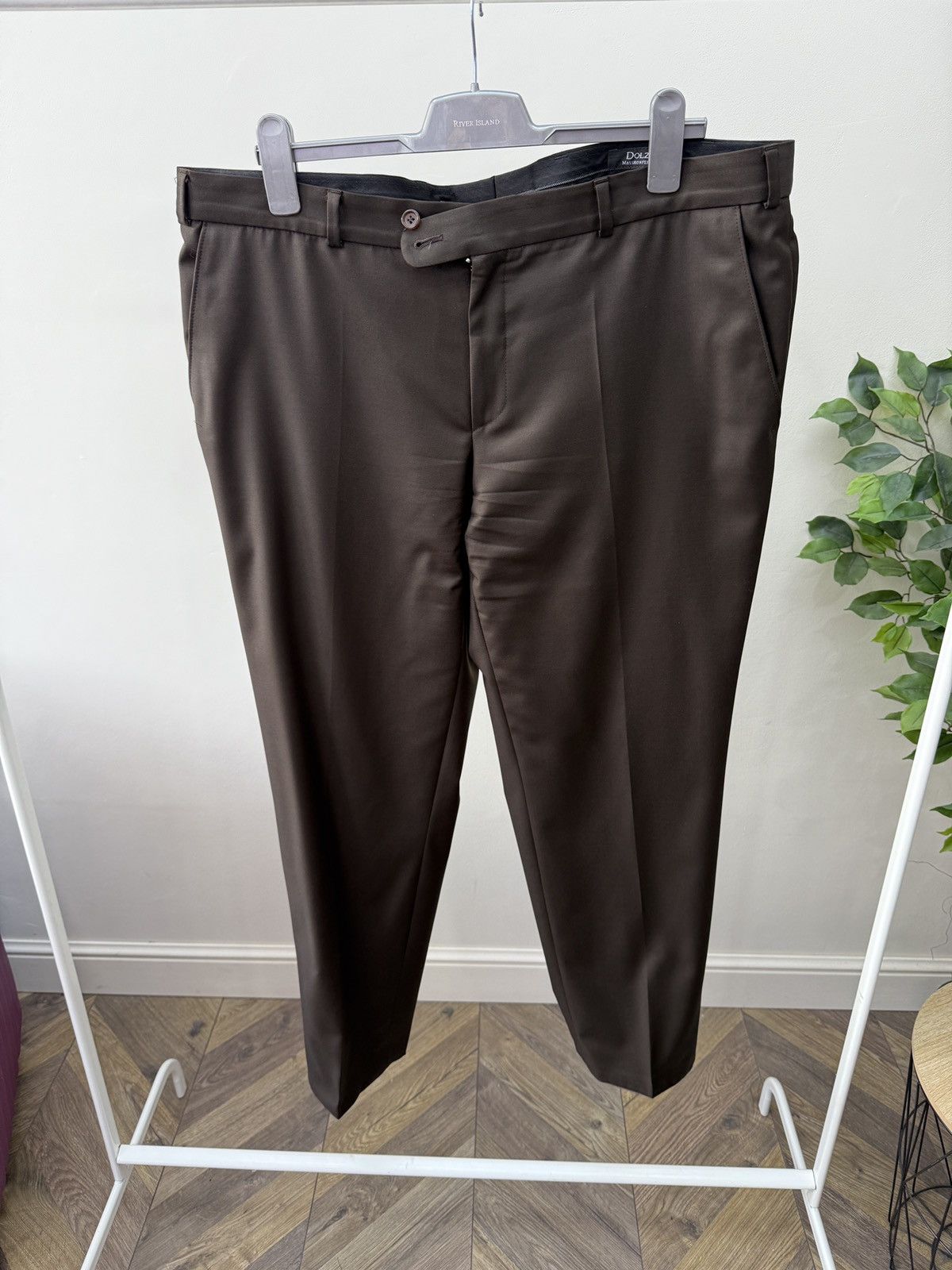 Other Vintage Dolzer Bespoke Brown Vitale Barberis Canonico suit Size 52R - 8 Thumbnail