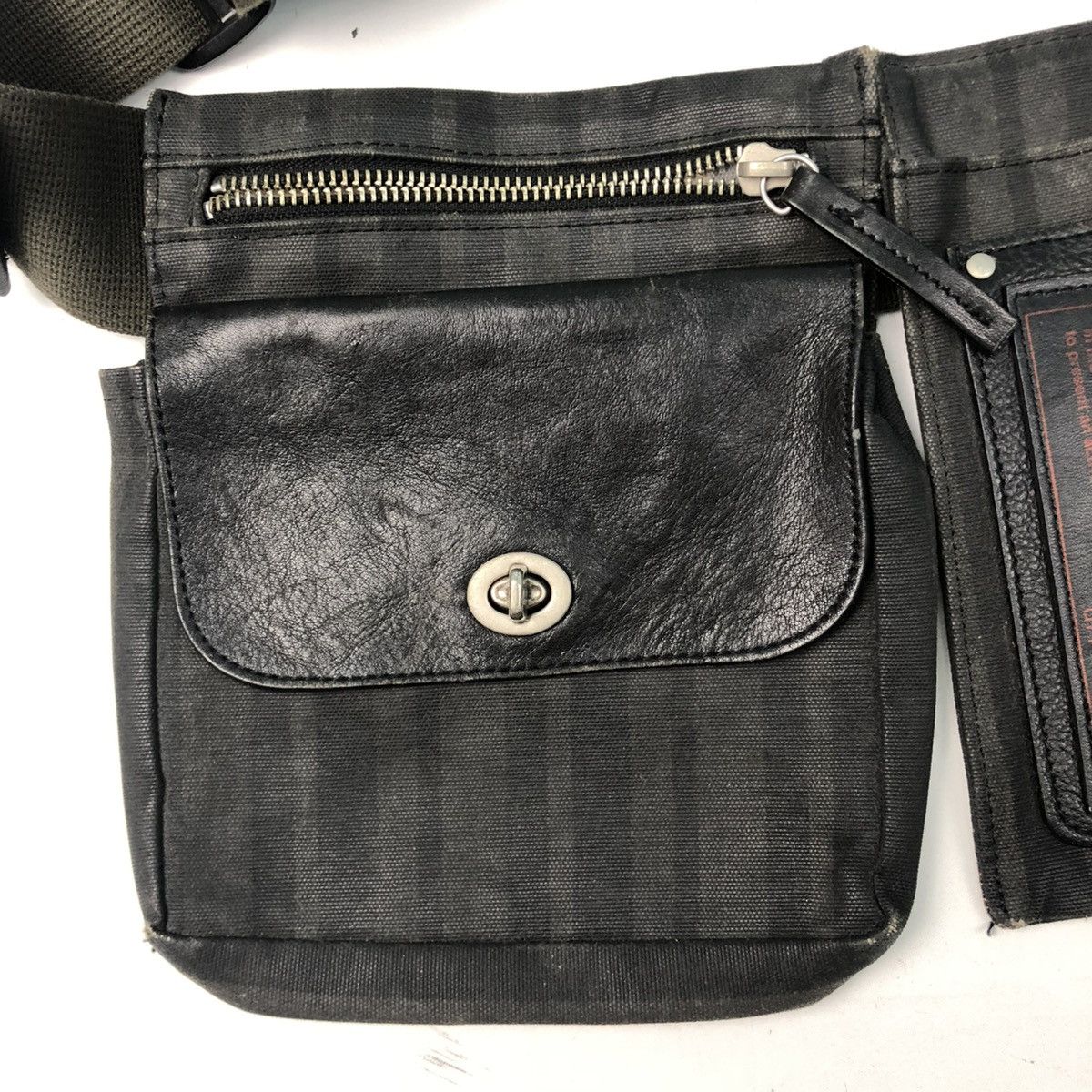 Other ‼️YES‼️ ART-BERG DO CANVAS LEATHER RARE WAIST BAG Size ONE SIZE - 3 Thumbnail