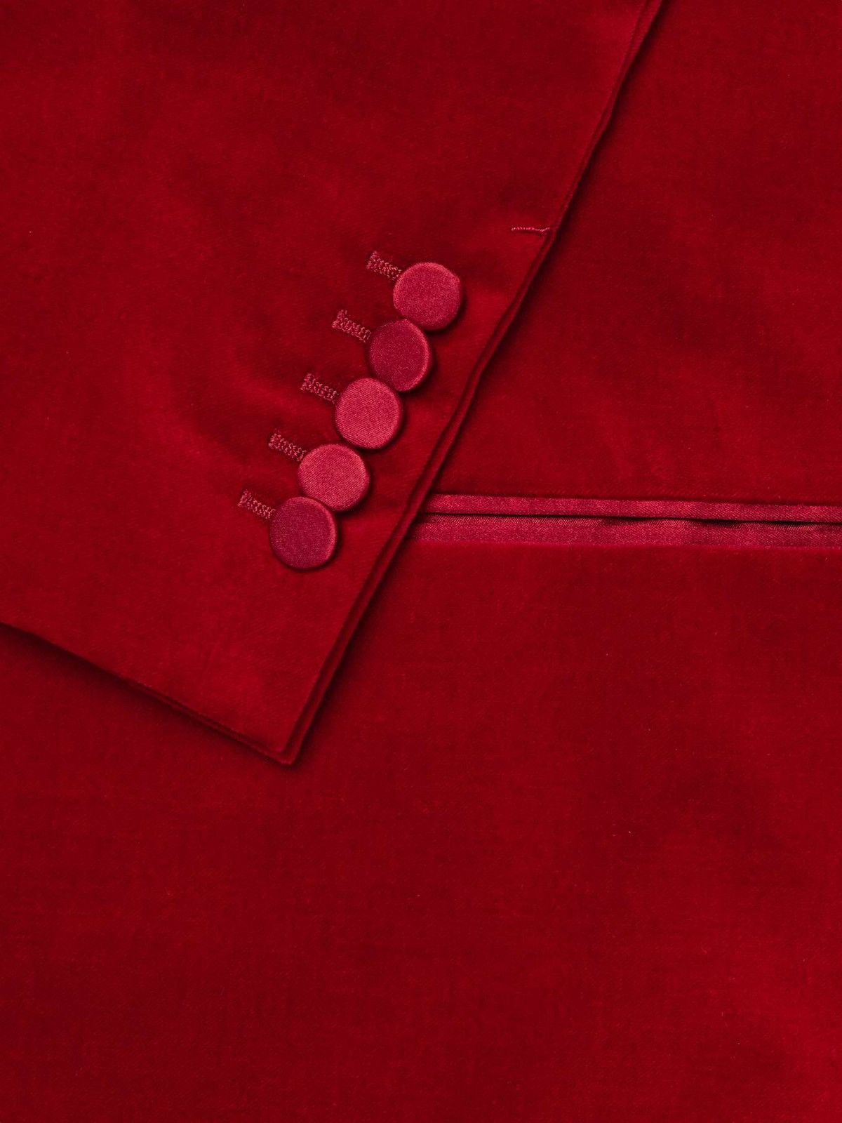 Gucci Gucci Red Velvet Blazer Size 38R - 17 Thumbnail
