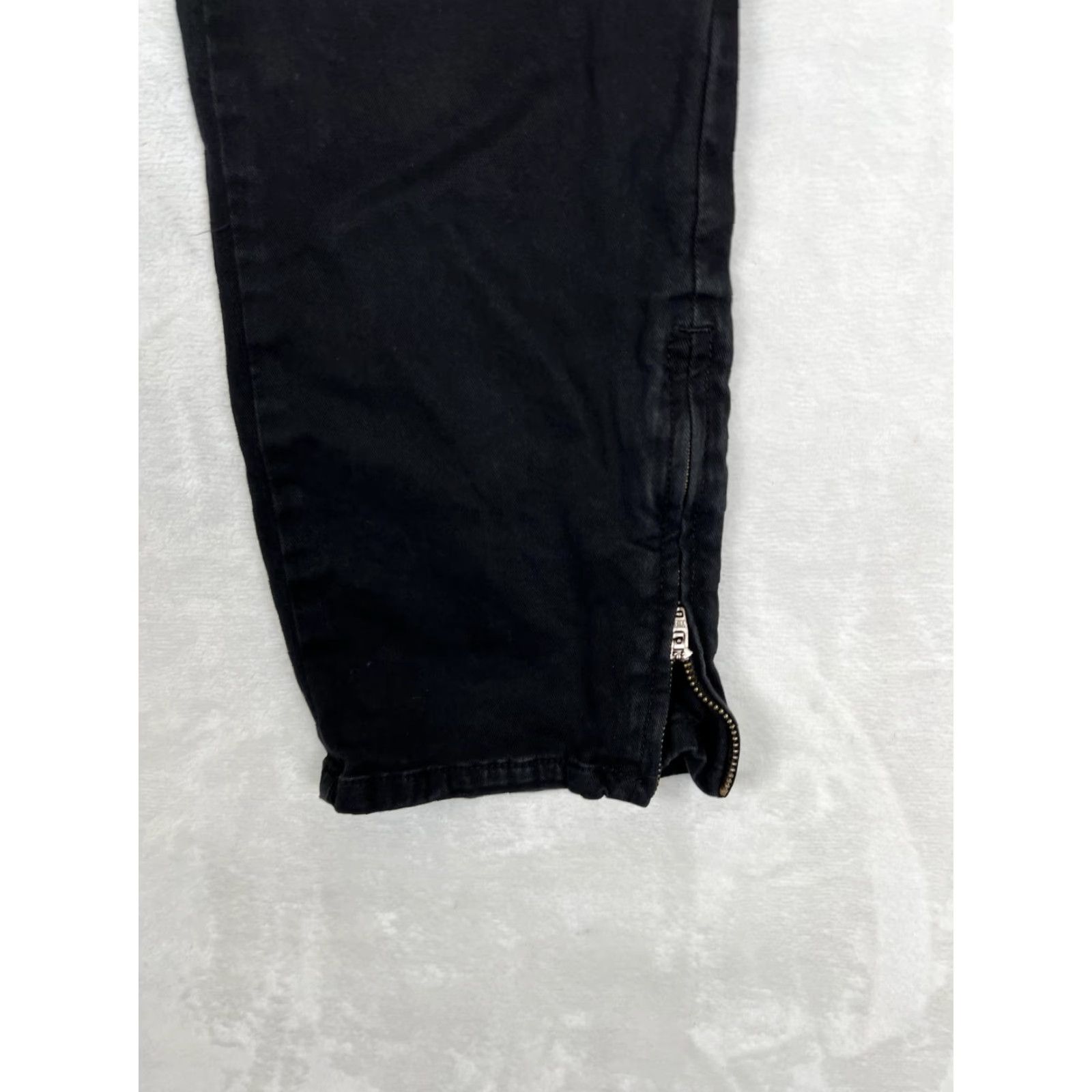 MNML mnml Jeans Mens 30x30 Black Ankle Zip Slim Tapered Utility Pocket Size US 30 / EU 46 - 2 Thumbnail