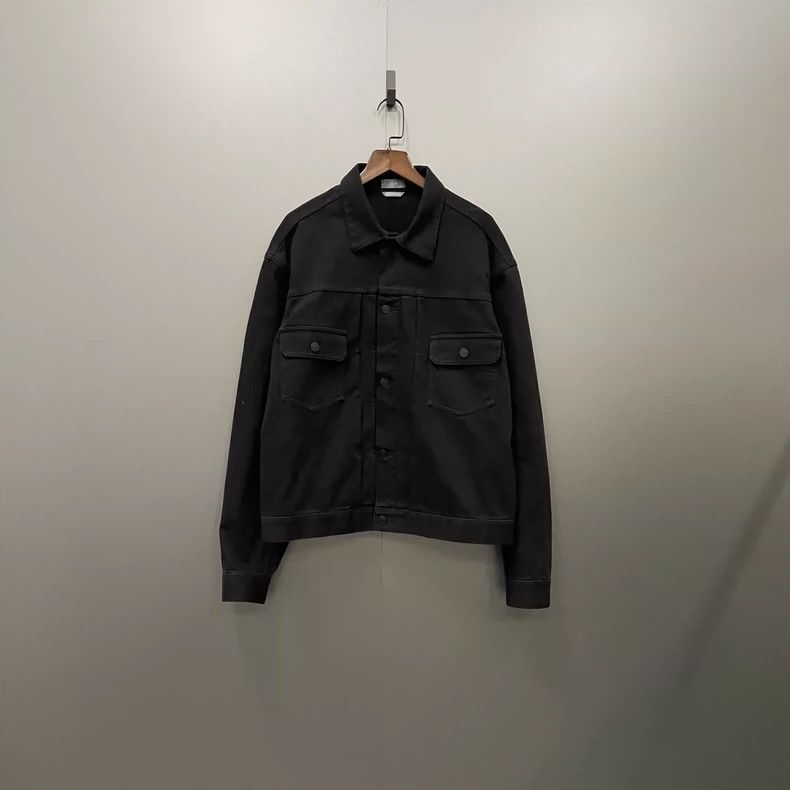 Black Floral Denim Jacket by Dior