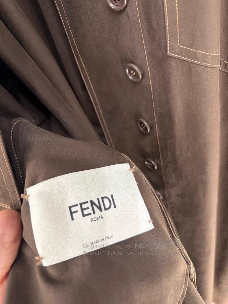 Fendi Fendi Double-breasted Check Windbreaker Jacket Size XS / US 0-2 / IT 36-38 - 5 Thumbnail