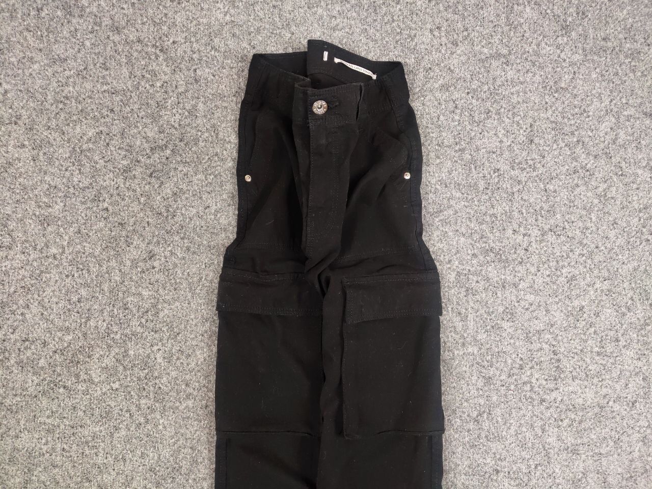 Other Vintage 90's Japanese Black Baggy Cargo Pants Y2K Hype Style Size US 29 - 7 Thumbnail