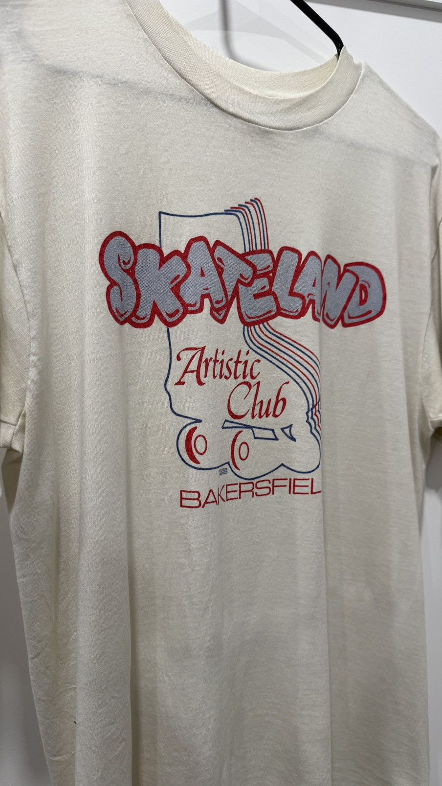 Vintage 80s SINGLE STITCHED SKATELAND TEE Size US L / EU 52-54 / 3 - 4 Thumbnail