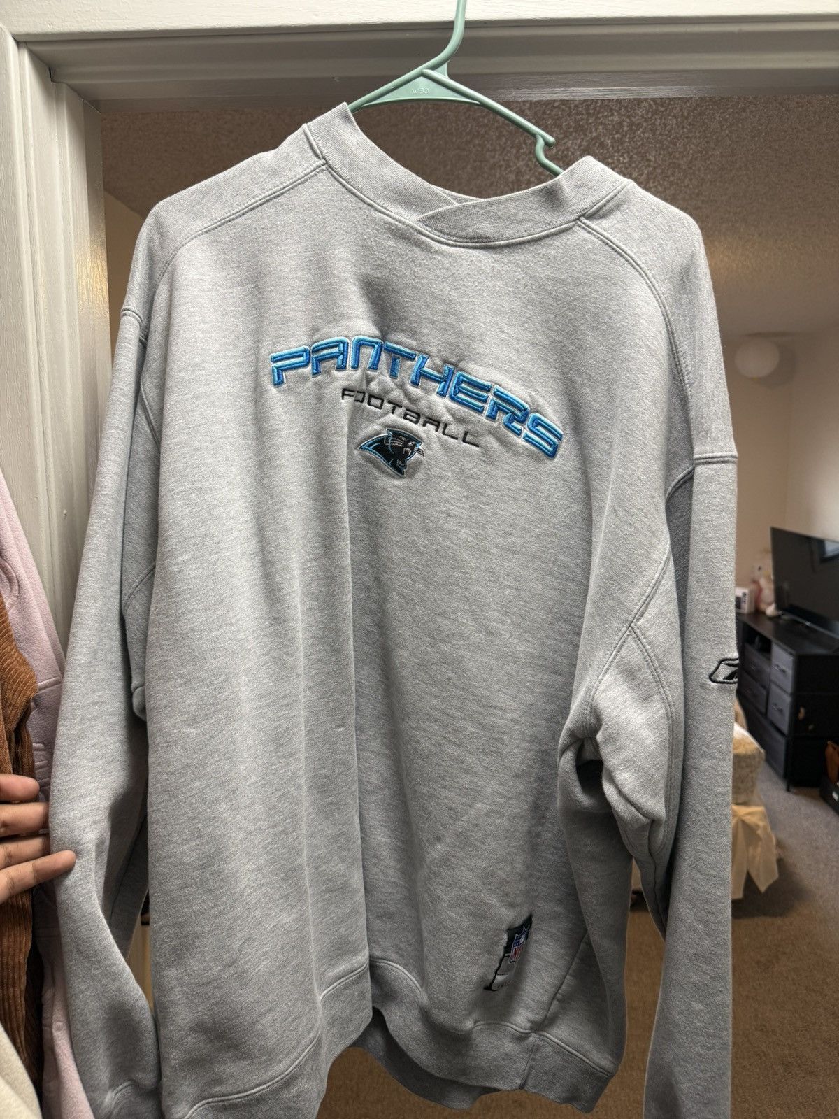 Reebok Carolina Panthers Sweater Size US XL / EU 56 / 4 - 1 Thumbnail