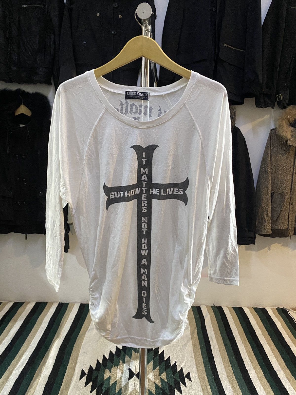 Japanese Brand Knick Knack Poem Cross Long Slevee Tee Shirt Size US M / EU 48-50 / 2 - 1 Thumbnail