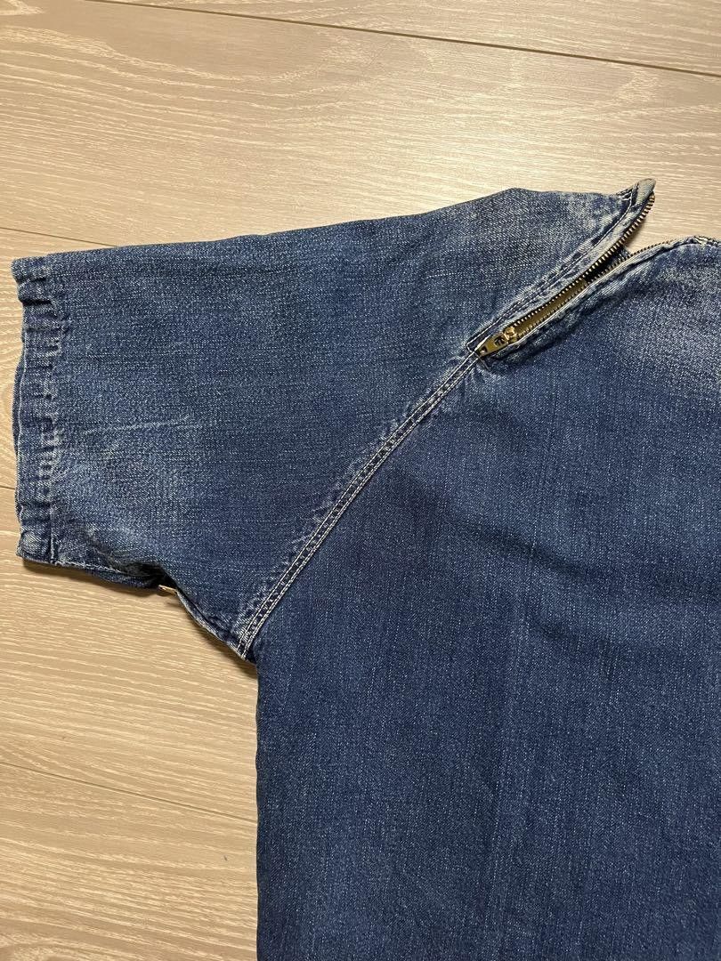 Kapital Zip Up Raglan Denim Shirt Size US S / EU 44-46 / 1 - 5 Thumbnail
