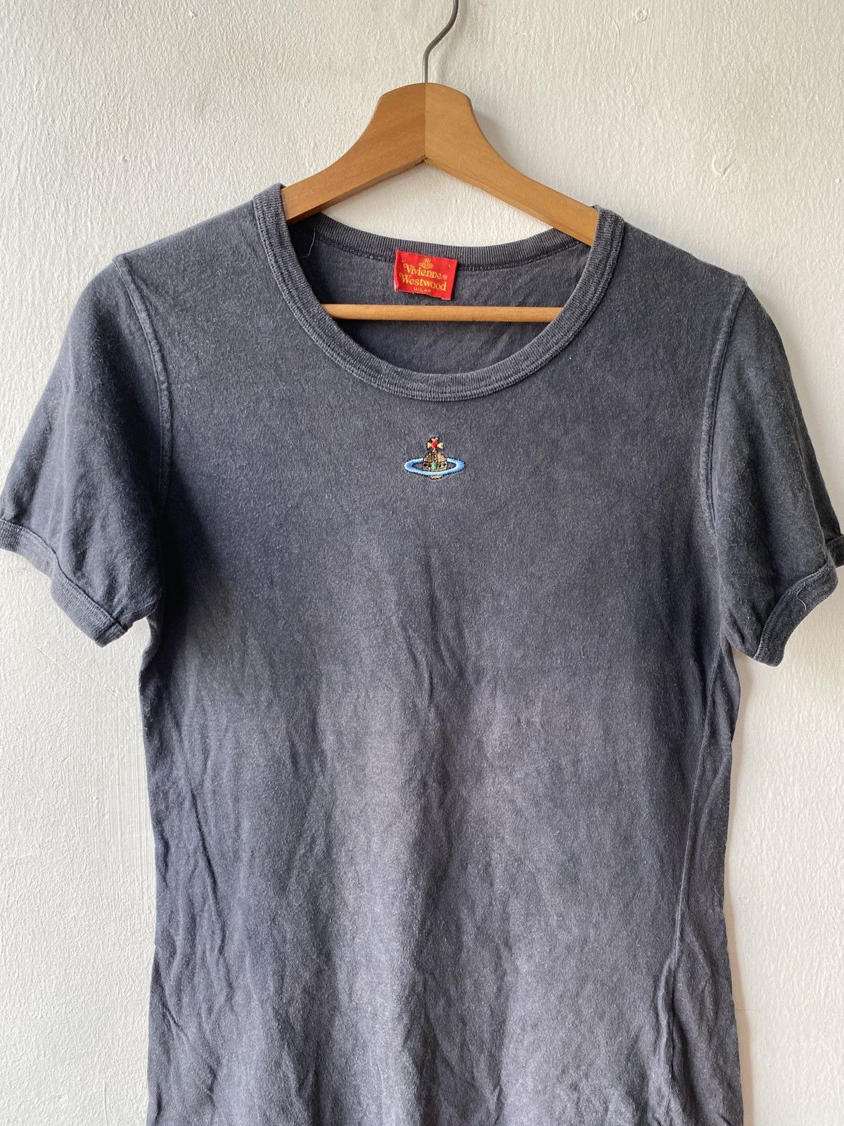 Vintage × Vivienne Westwood Vivienne Westwood Milan Red Label Center Logo Faded Tee Size S / US 4 / IT 40 - 3 Thumbnail