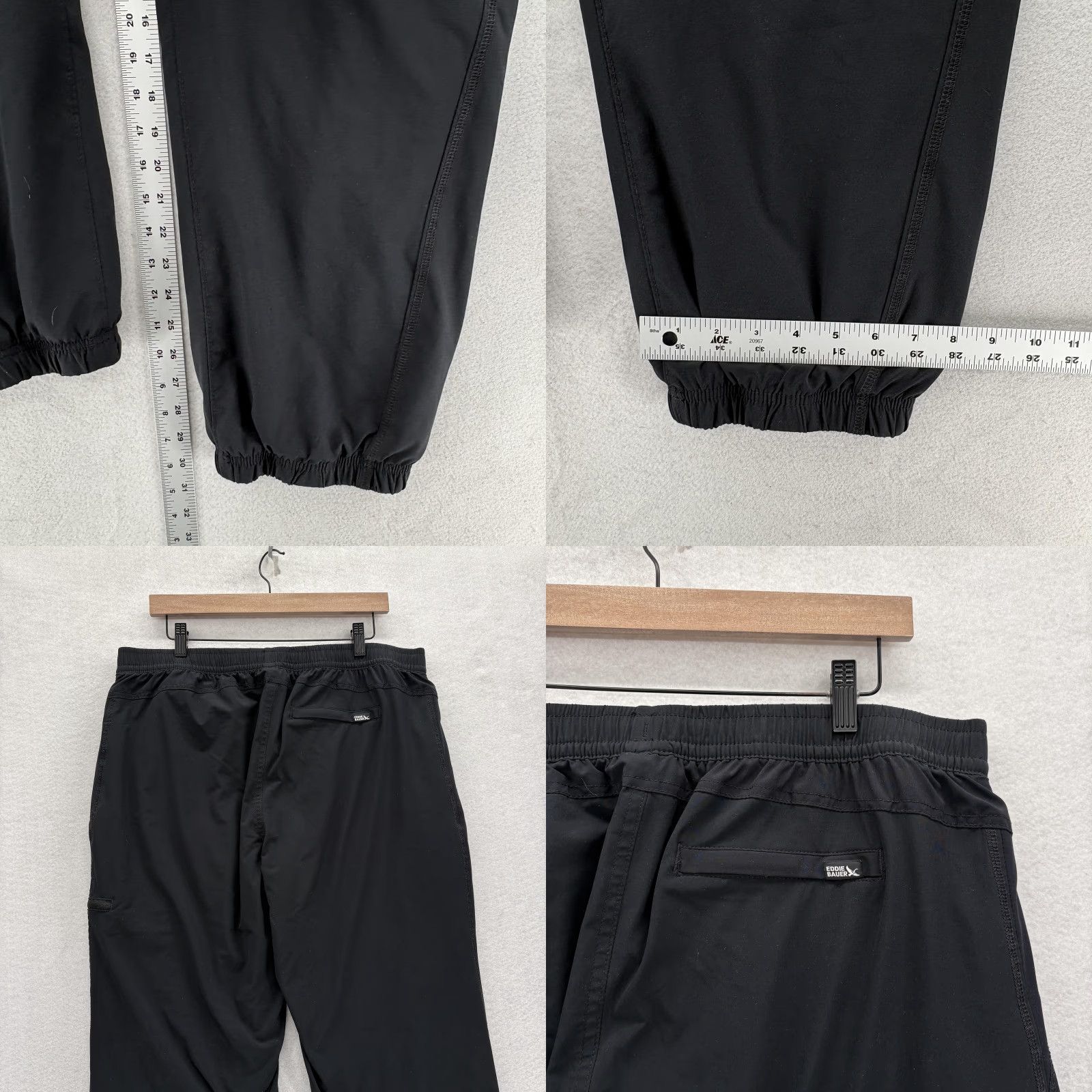 Eddie Bauer Eddie Bauer Fleece Lined Pant Womens 16 Black Jogger Pockets Zip Pocket Tapered Inseam 30 Winter Hiking Casual Sportswear Size 38" / US 16 / IT 52 - 8 Thumbnail
