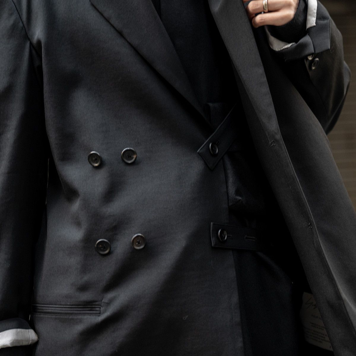Yohji Yamamoto Yohji Yamamoto Pour Homme W/GABARDINE DRAPING JACKET BLAZER Size US M / EU 48-50 / 2 - 16 Thumbnail