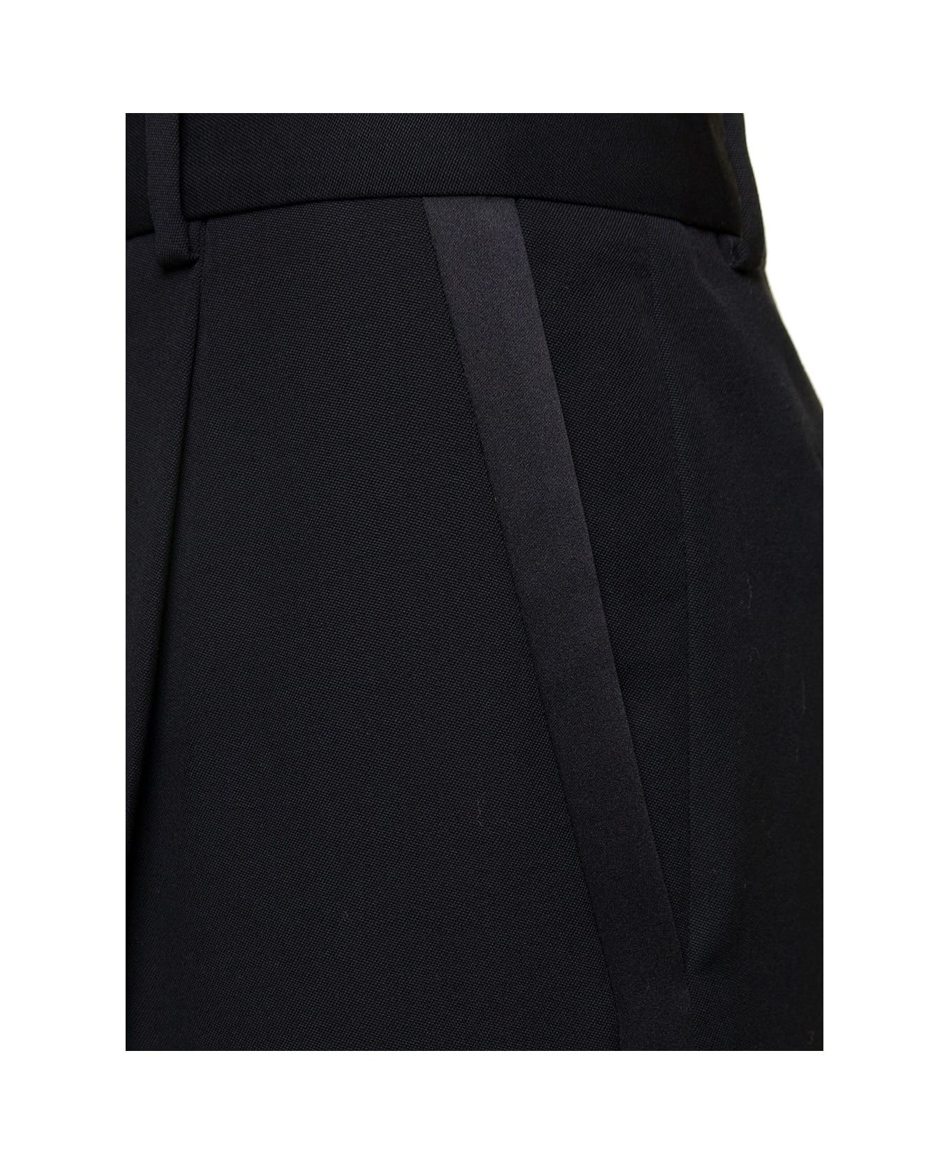 Saint Laurent Paris o1bcso1str1024 Flared Tuxedo Pants in Black Size US 38 / EU 54 - 3 Thumbnail