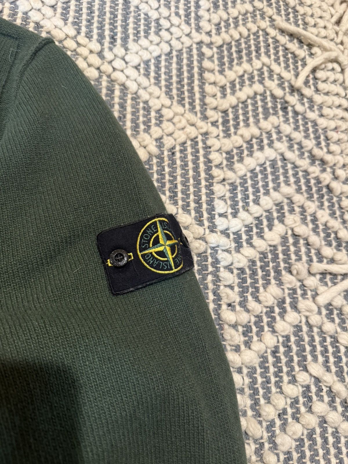 Stone Island Green sweater wool crewneck forest large Size US L / EU 52-54 / 3 - 2 Thumbnail