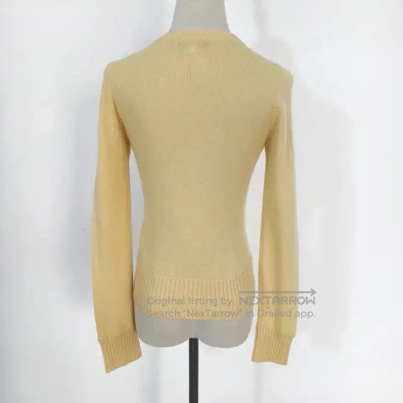 Burberry Burberry Spring Autumn Light Yellow Wool Cardigan. Size M / US 6-8 / IT 42-44 - 4 Thumbnail