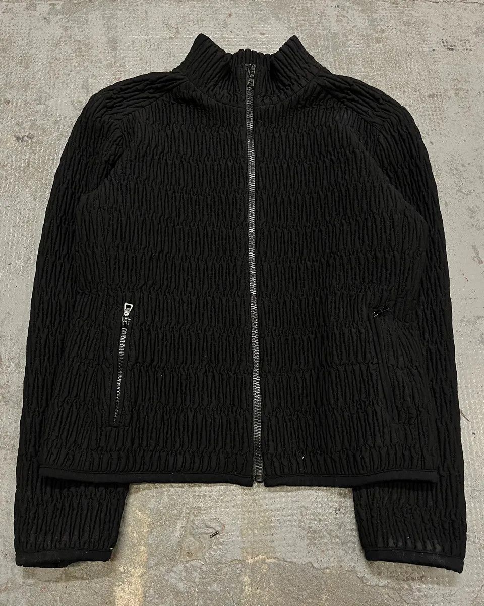 Prada AW2011 Prada Black Pleated Texture Zip-up Jacket Size M / US 6-8 / IT 42-44 - 4 Thumbnail