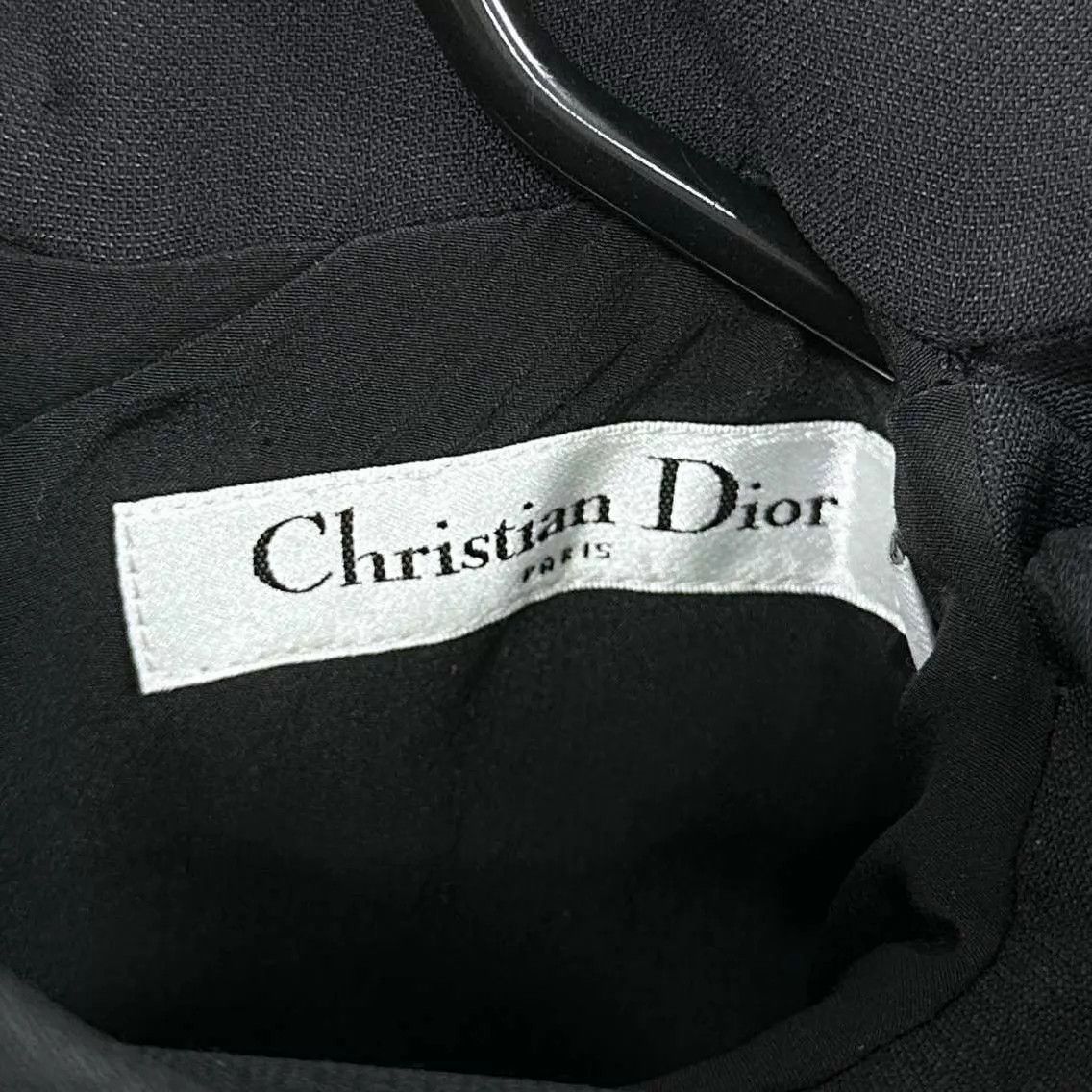Dior Dior Black Silk Wool Sash Dress 36 Size XS / US 0-2 / IT 36-38 - 4 Thumbnail