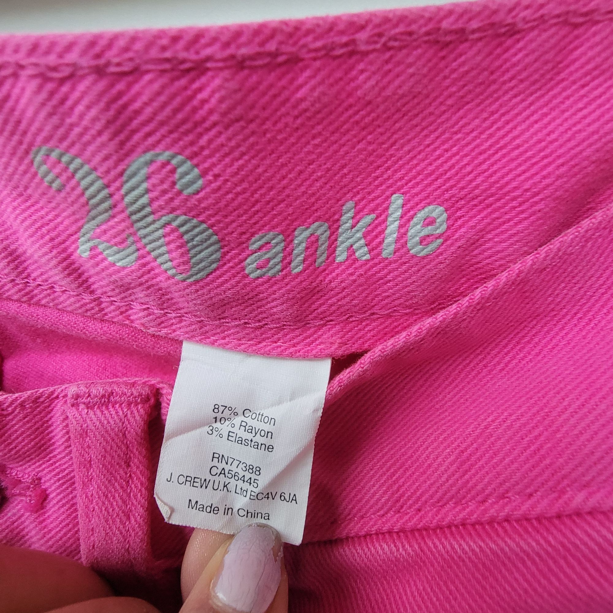 J.Crew ⭐J Crew Jeans Size 26 Women's Pink Matchstick Stretch Cotton Size 26" / US 2 / IT 38 - 3 Thumbnail