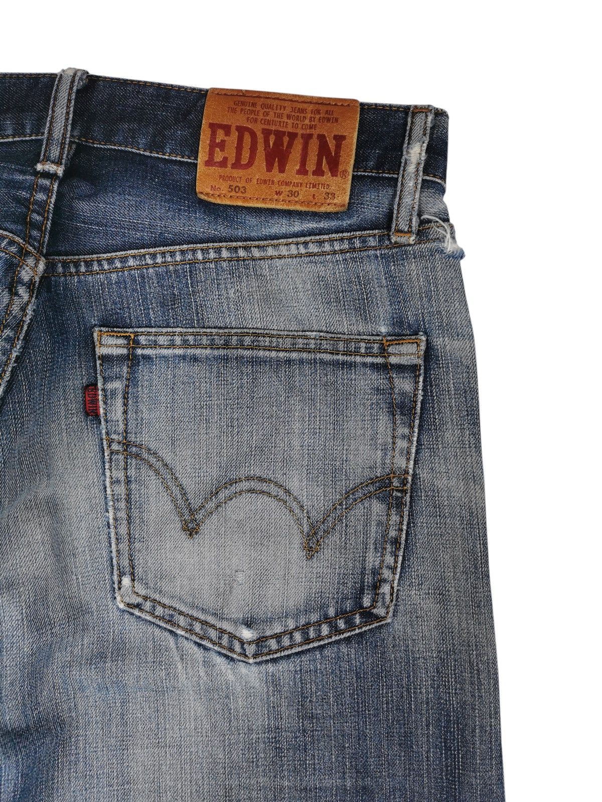 Edwin Vintage Edwin Jeans Distressed Rusty Mudwash Denim Size US 31 - 9 Thumbnail